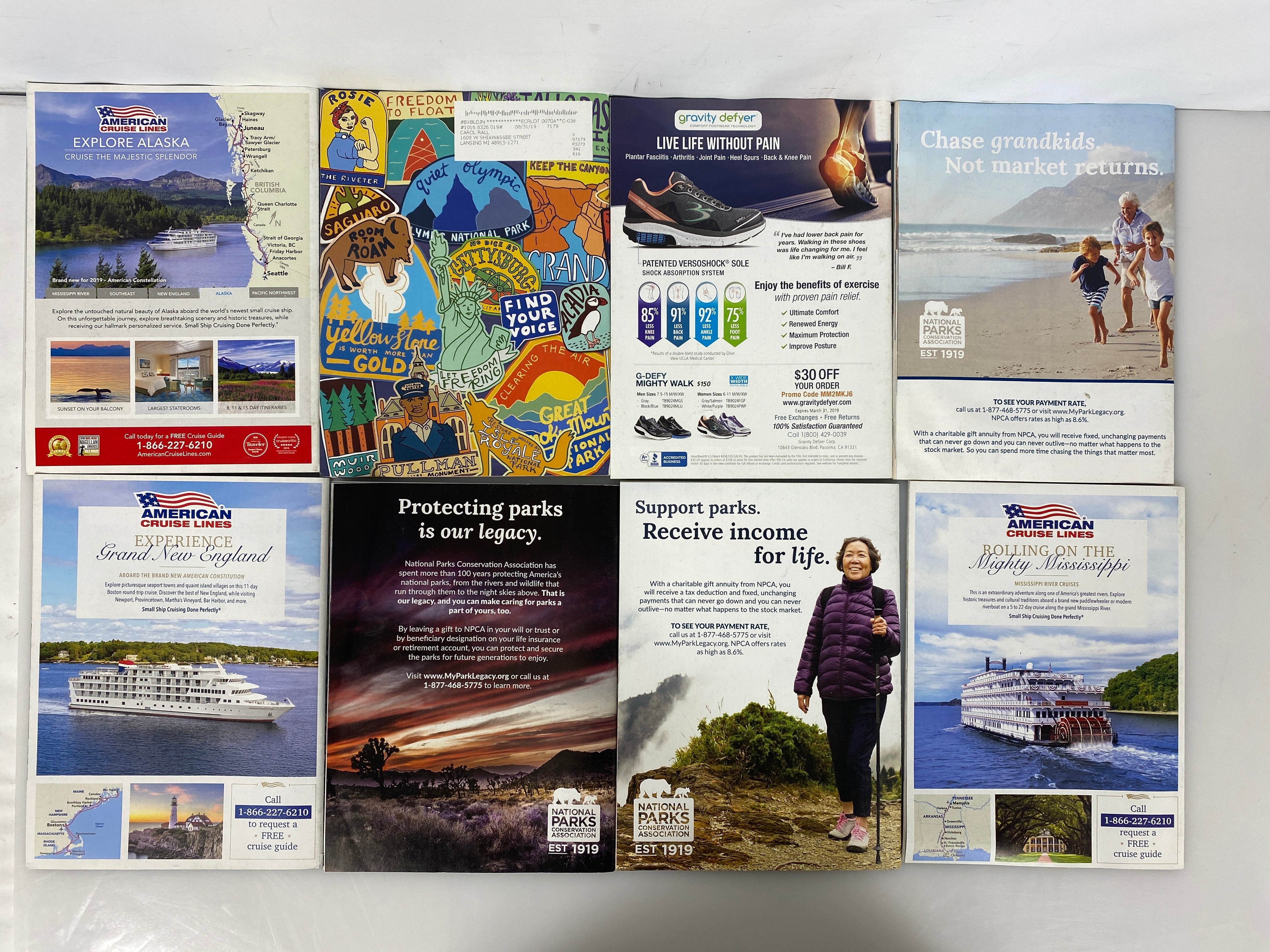 Lot of 17 National Parks Magazines 2015-2021