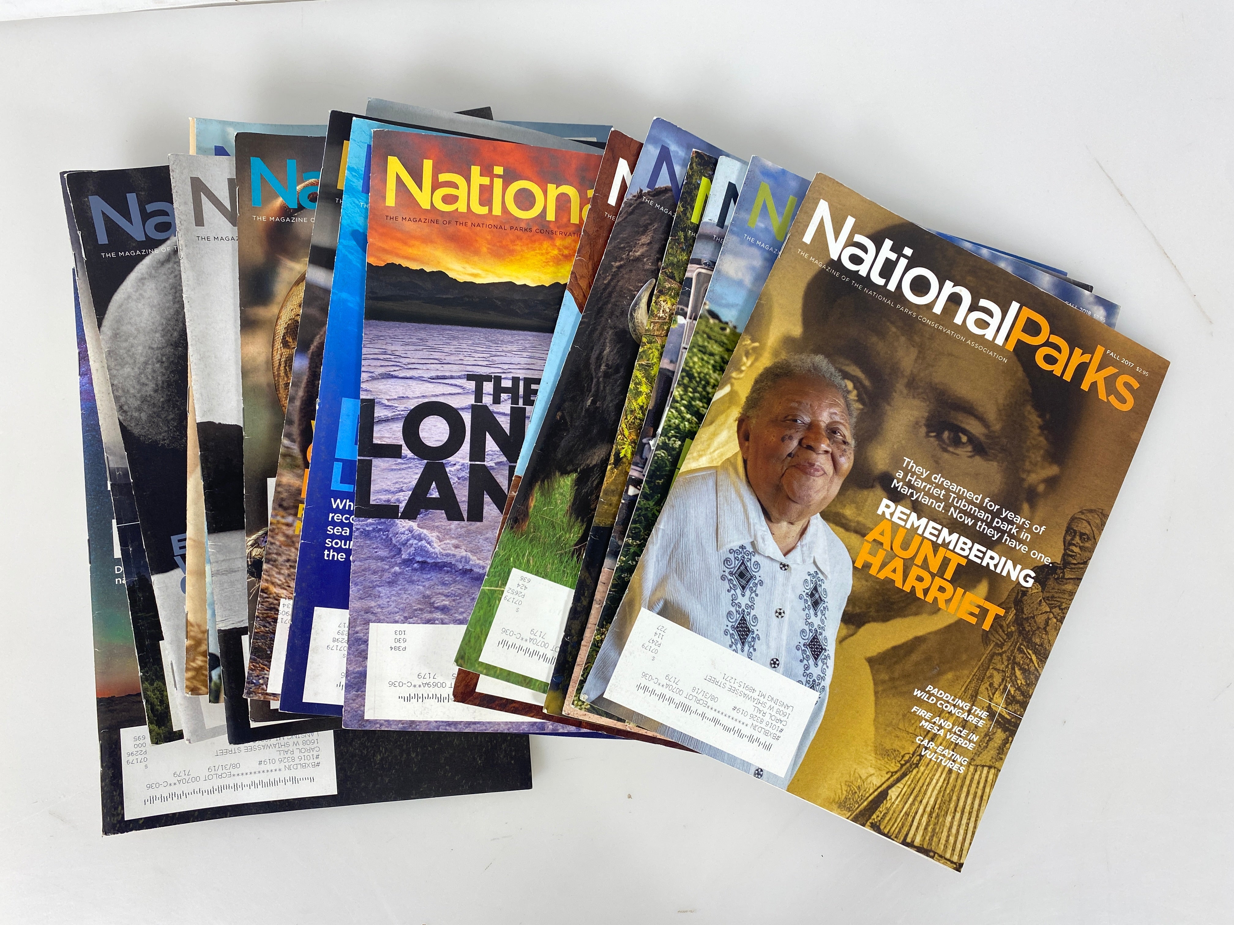 Lot of 17 National Parks Magazines 2015-2021