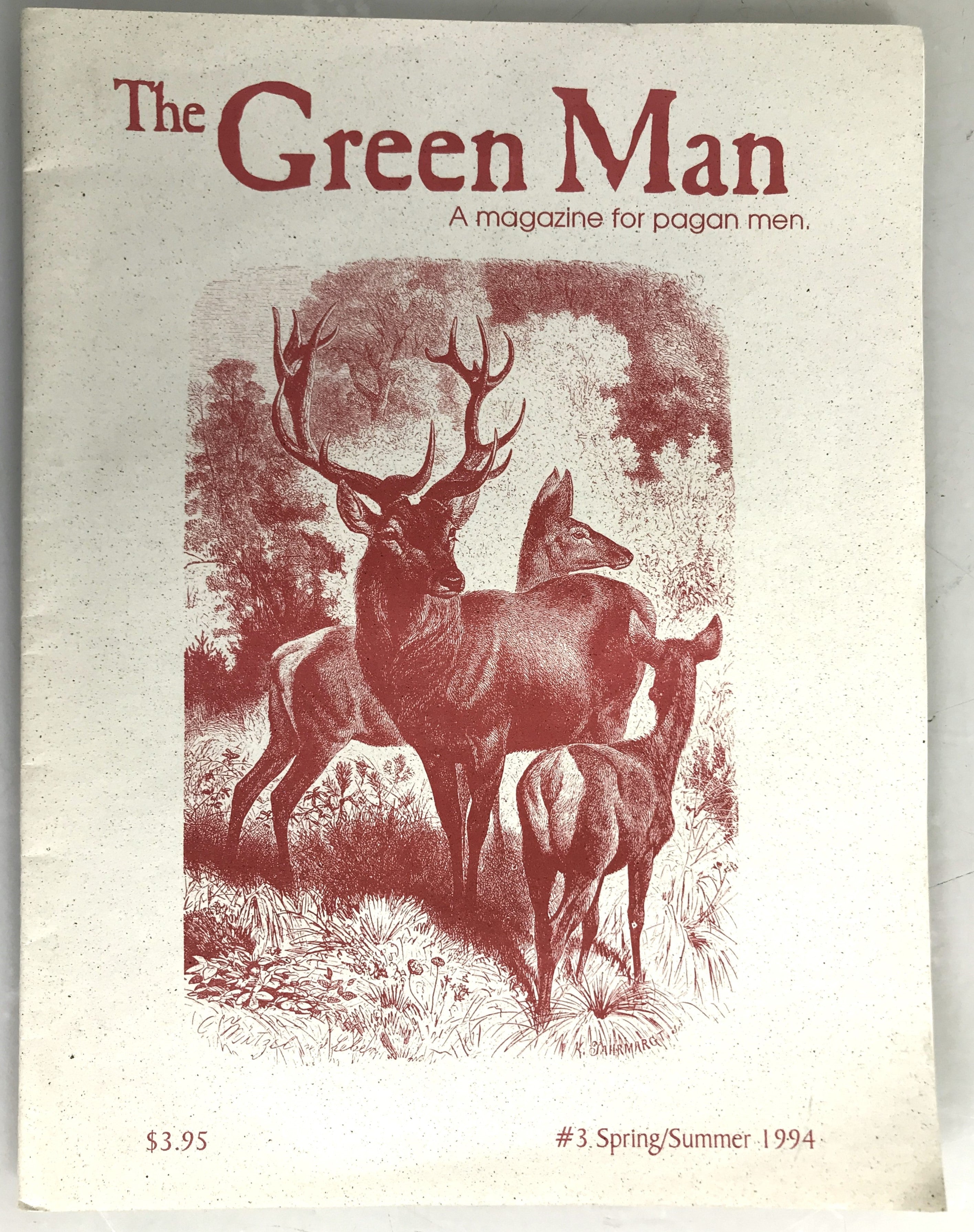 Lot of 2 The Green Man a Magazine for Pagan Men 1993-1994 SC