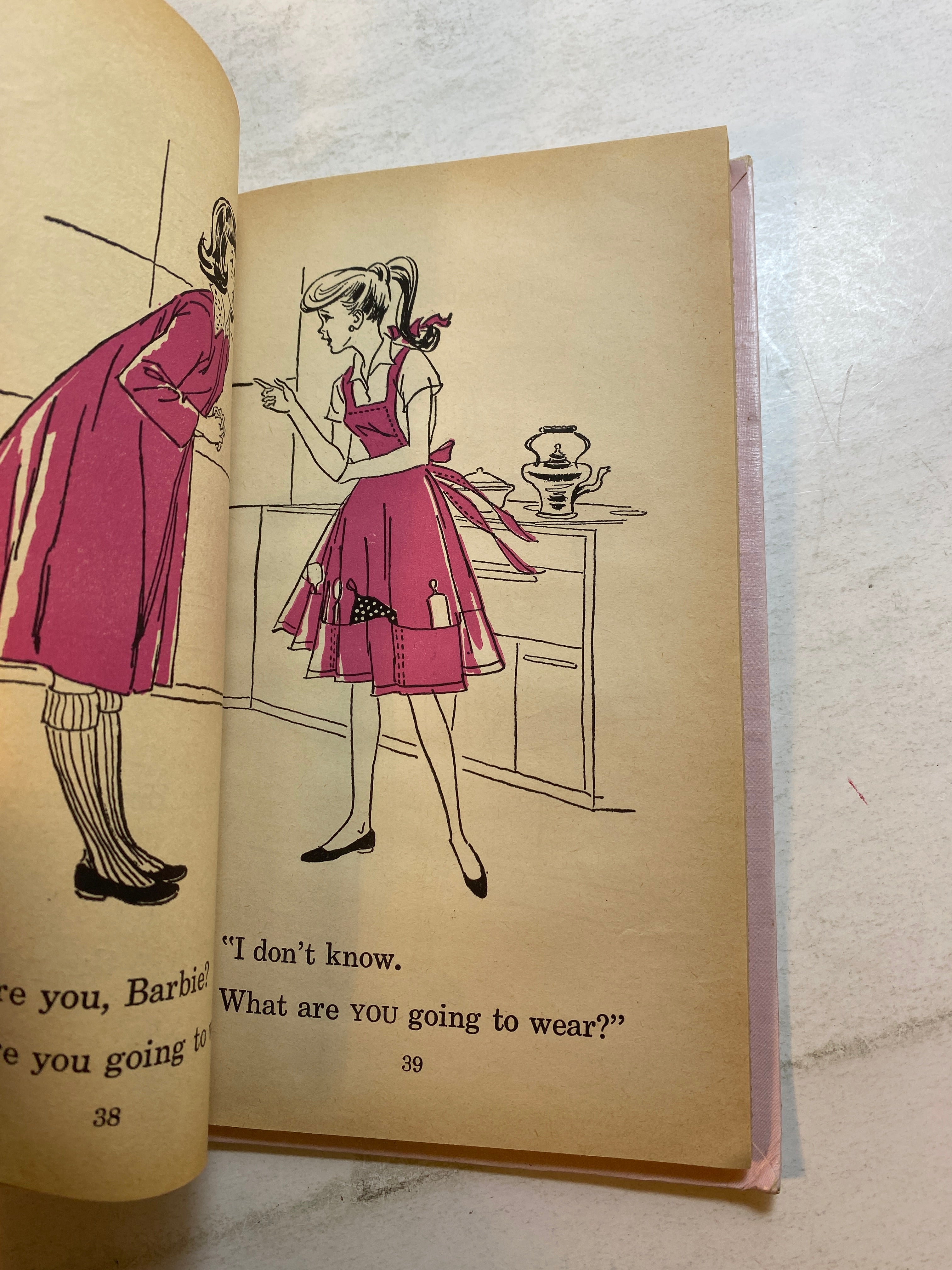 Easy Reader Barbie Goes to a Party HC 1964
