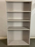 Light Gray 4-Shelf Metal Bookcase