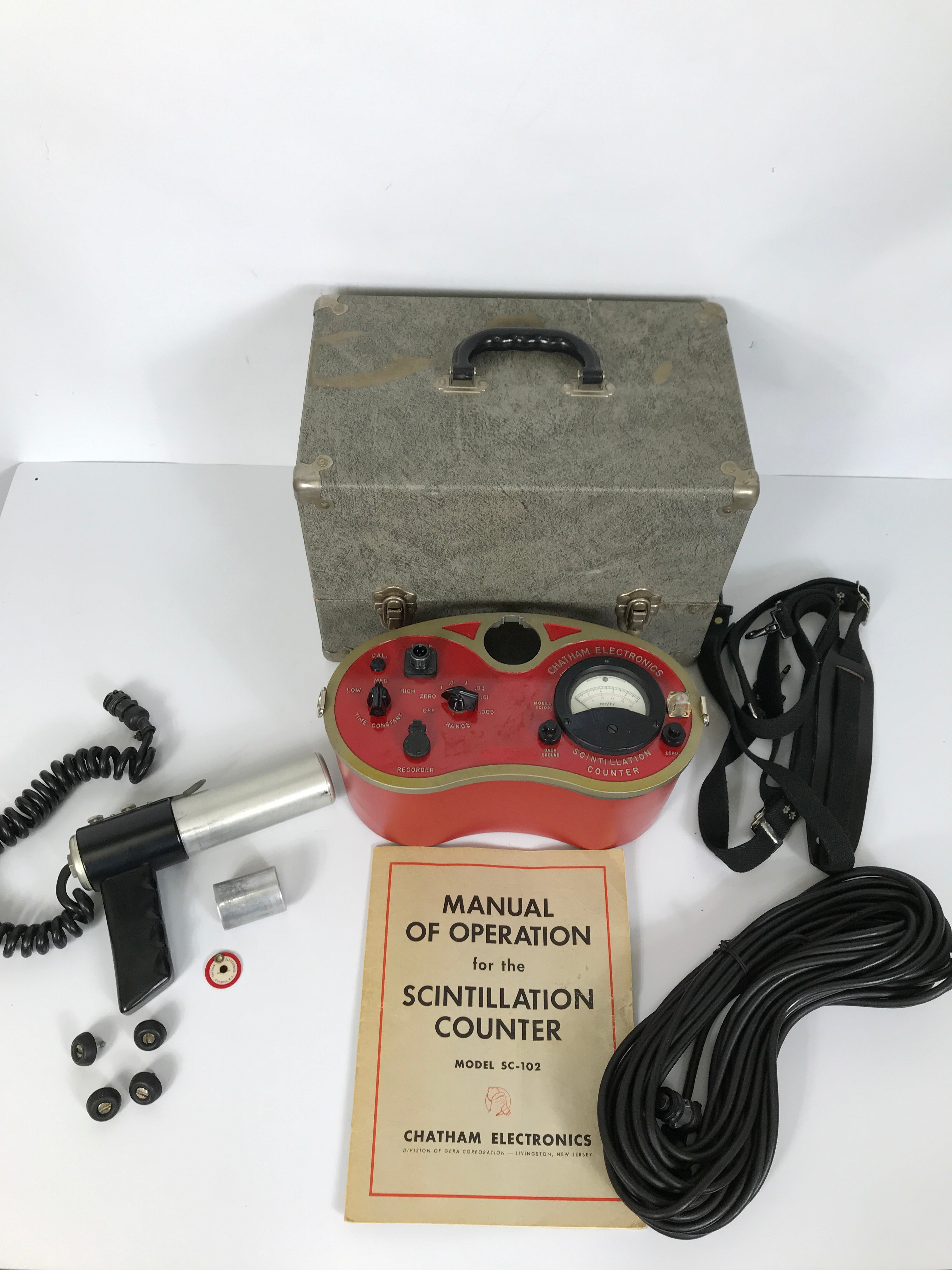 Vintage Chatham Scintillation Radiation Detector Geiger Counter Model SC-102