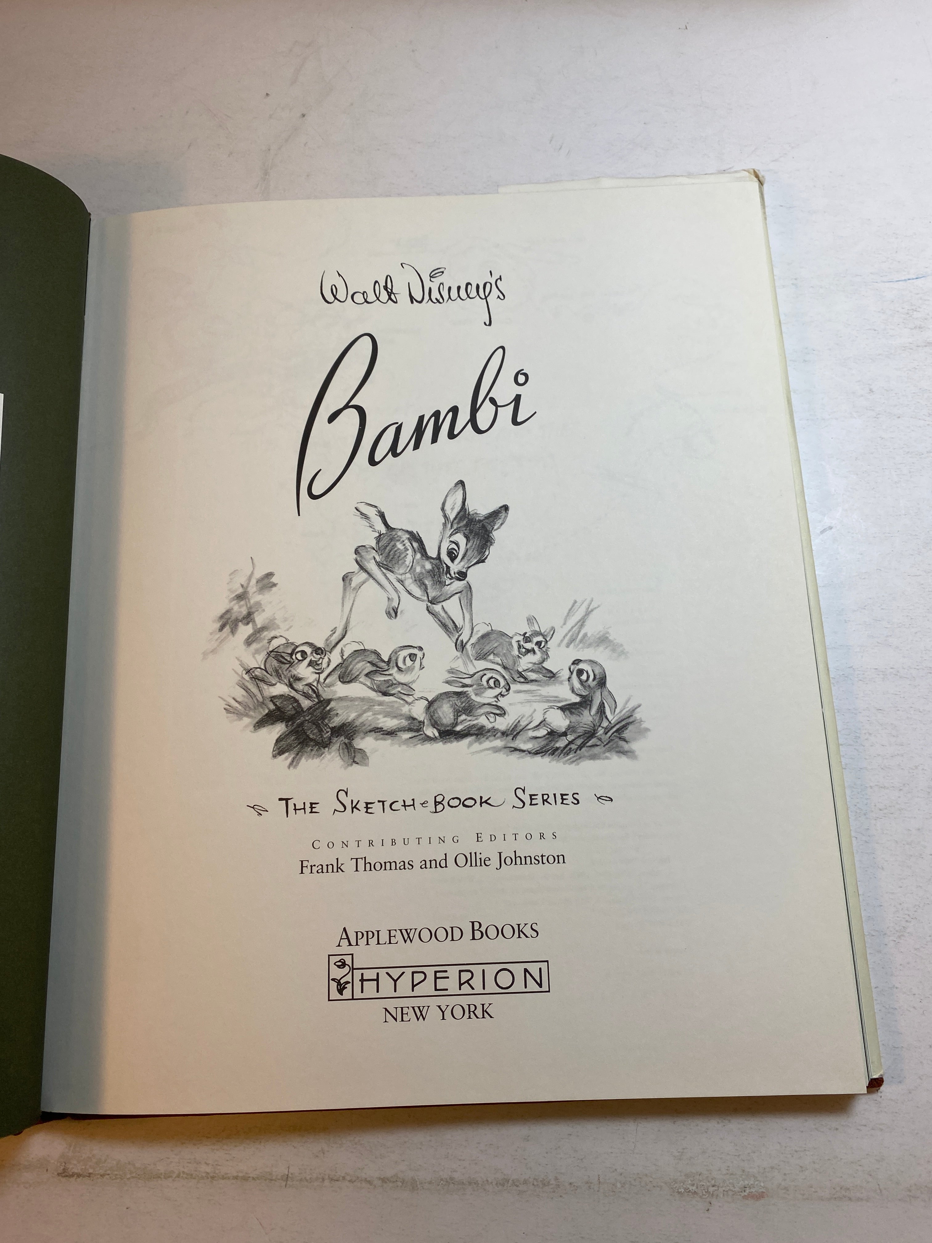 Walt Disney's Bambi Sketch Book Series HCDJ 1997