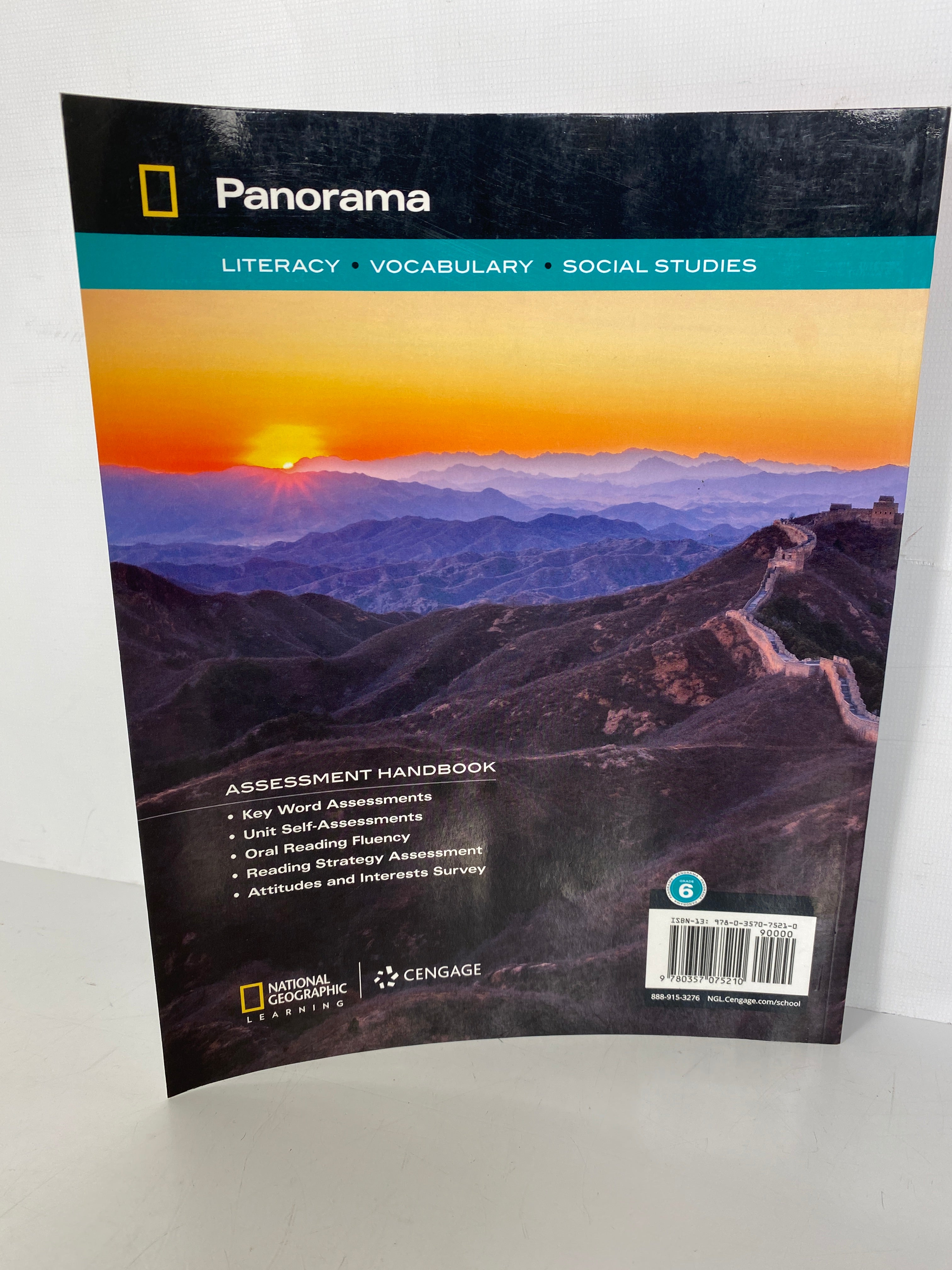 Panorama Assessment Handbook 6th Grade Nat'l Geographic 2020 SC