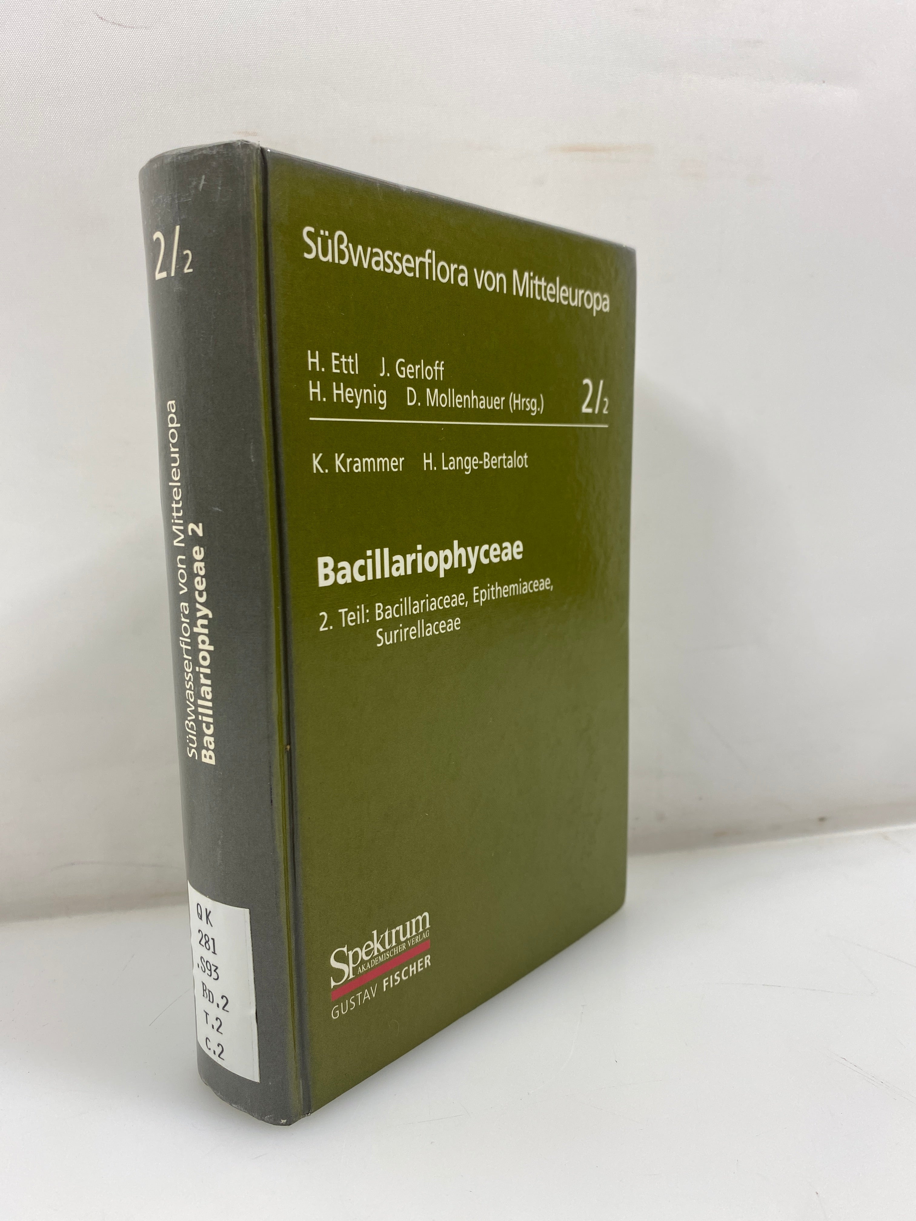 Süßwasserflora von Mitteleuropa Vol. 2 Spektrum Publishing 1999 HC