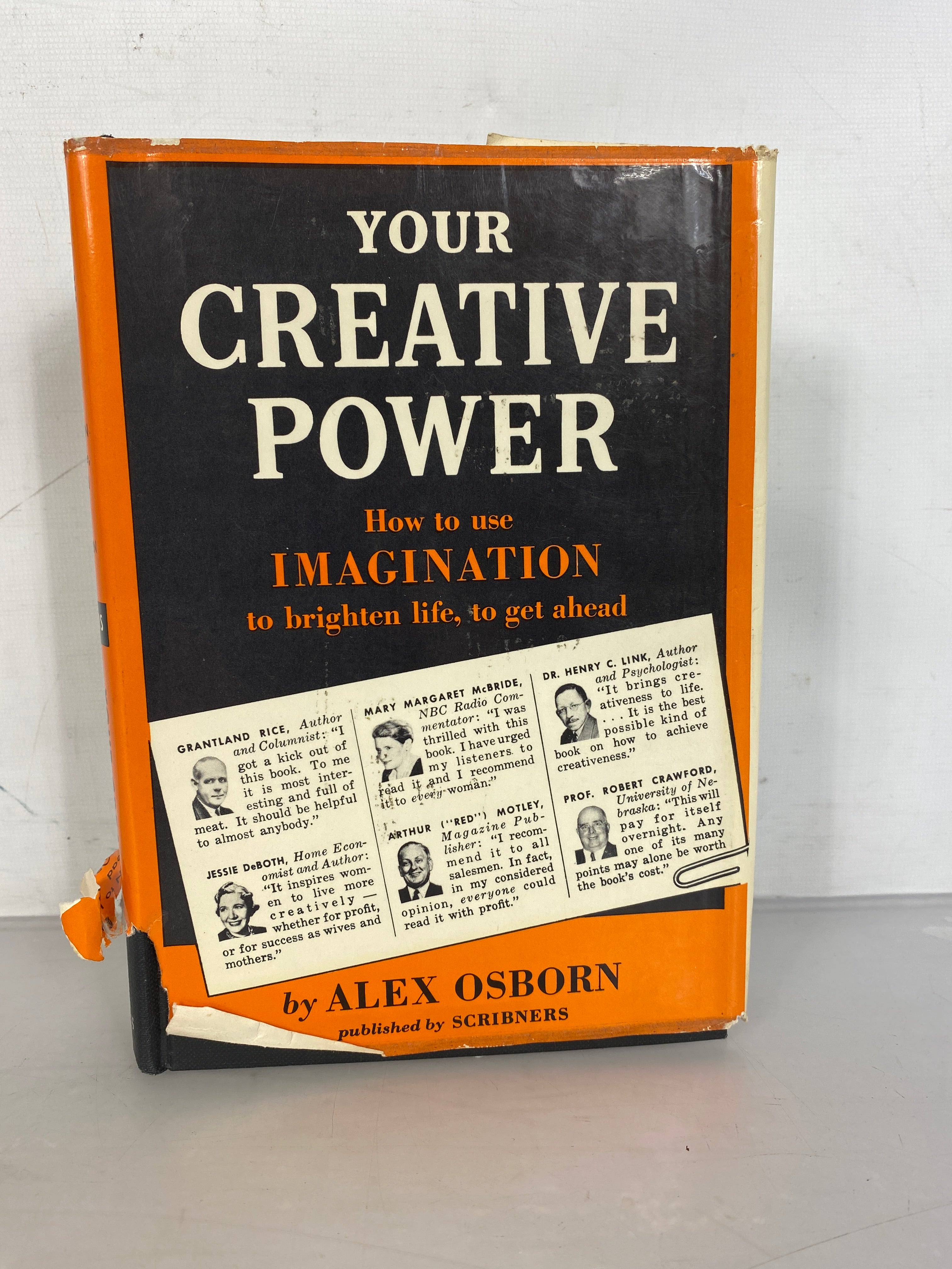Your Creative Power by Alex Osborn  1956 Twelfth Printing HC DJ