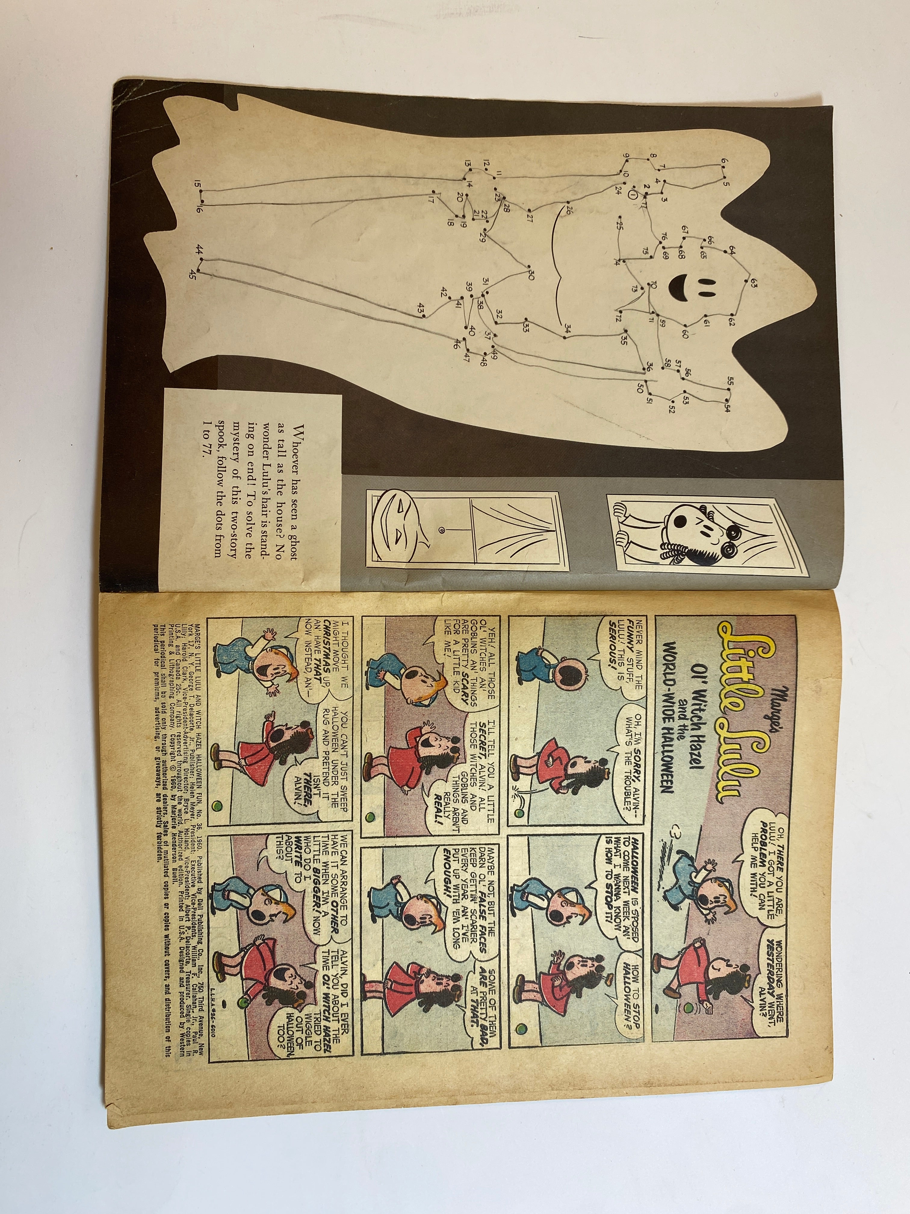 Little Lulu and Witch Hazel Halloween Gun Dell Giant Comic 1960
