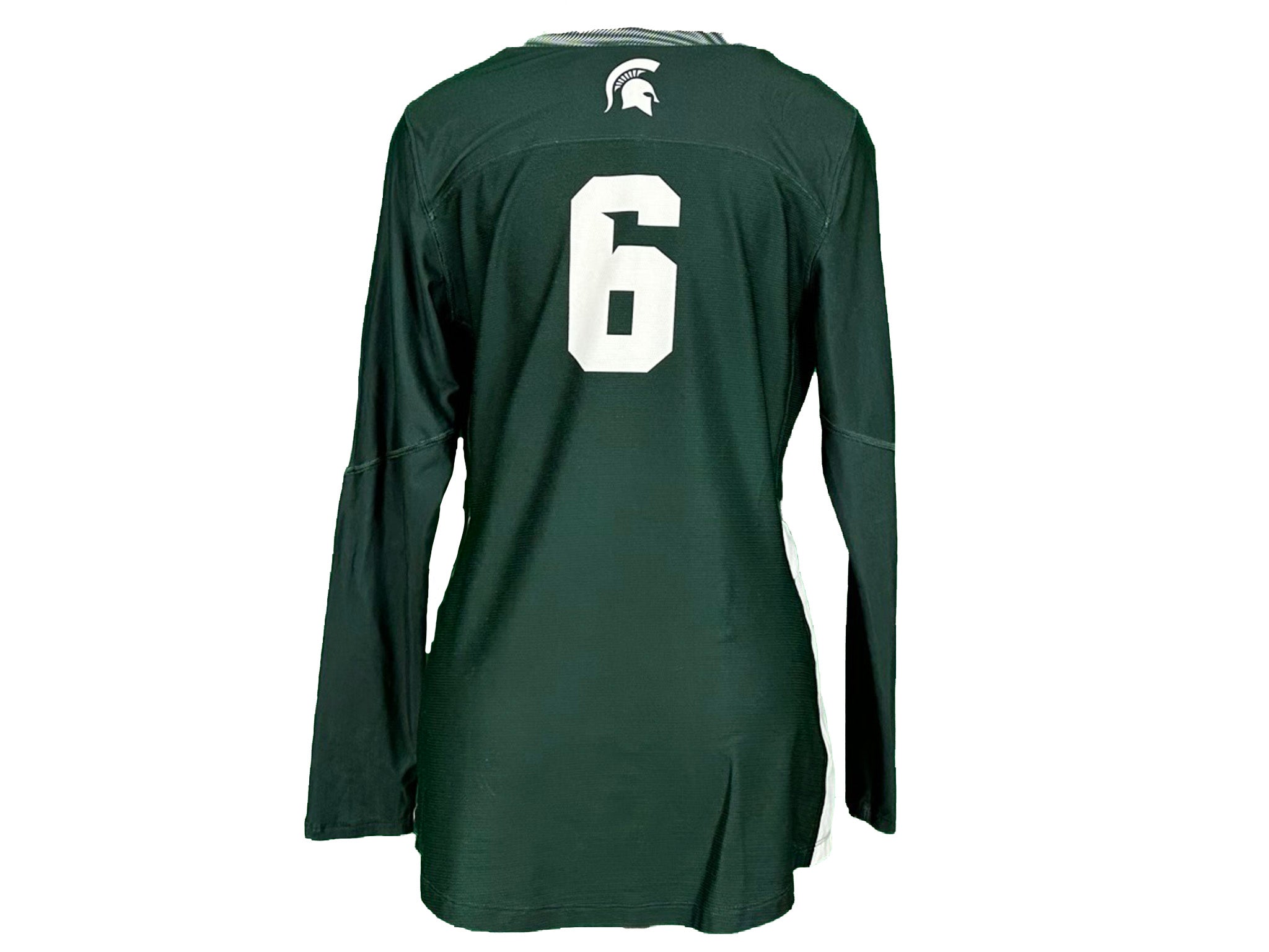 Nike Green 2018-2021 Long Sleeve Volleyball Jersey #6 w/ Patch Women's Size L