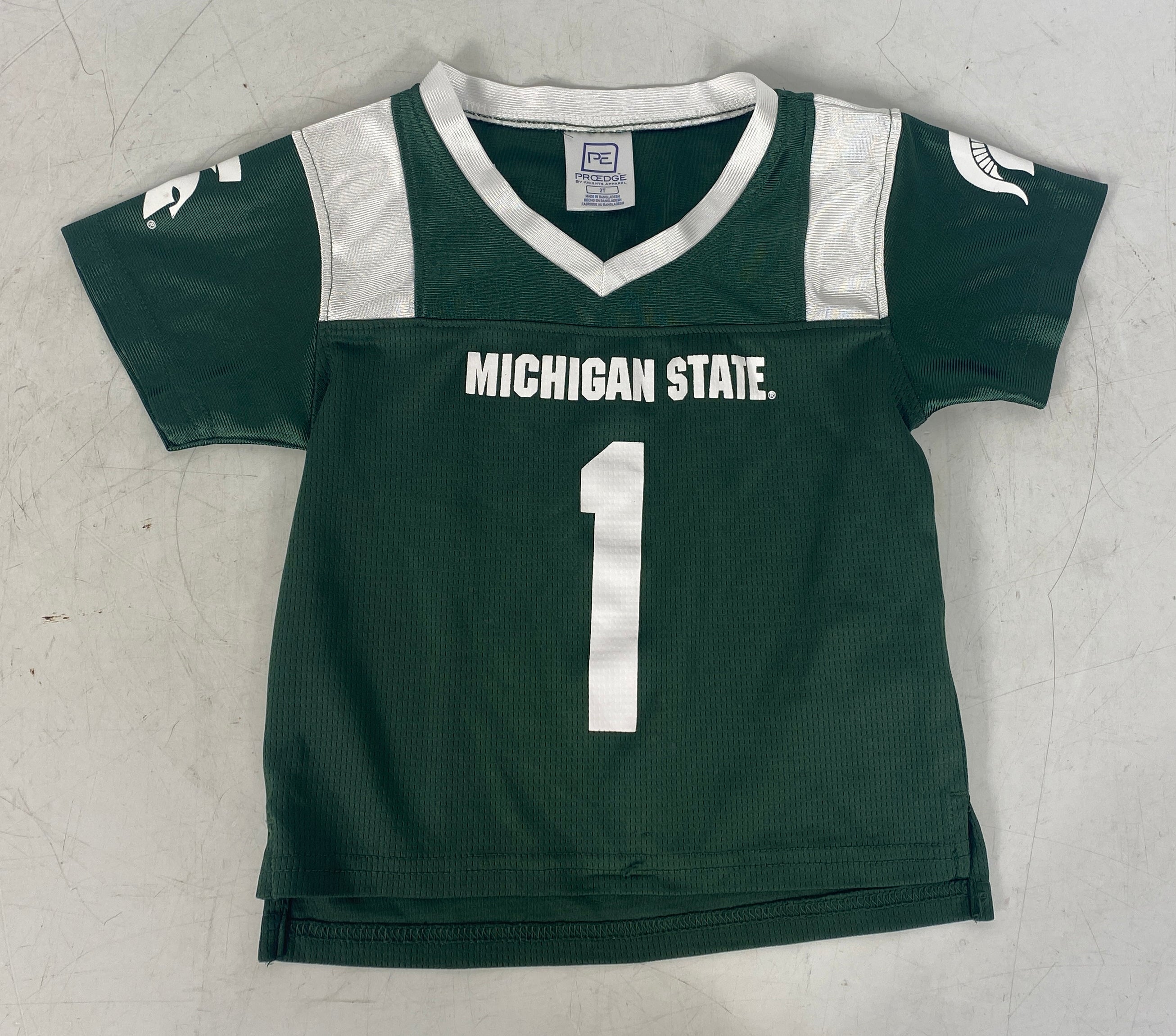 Michigan State University Green Football Jersey Youth Size 2T