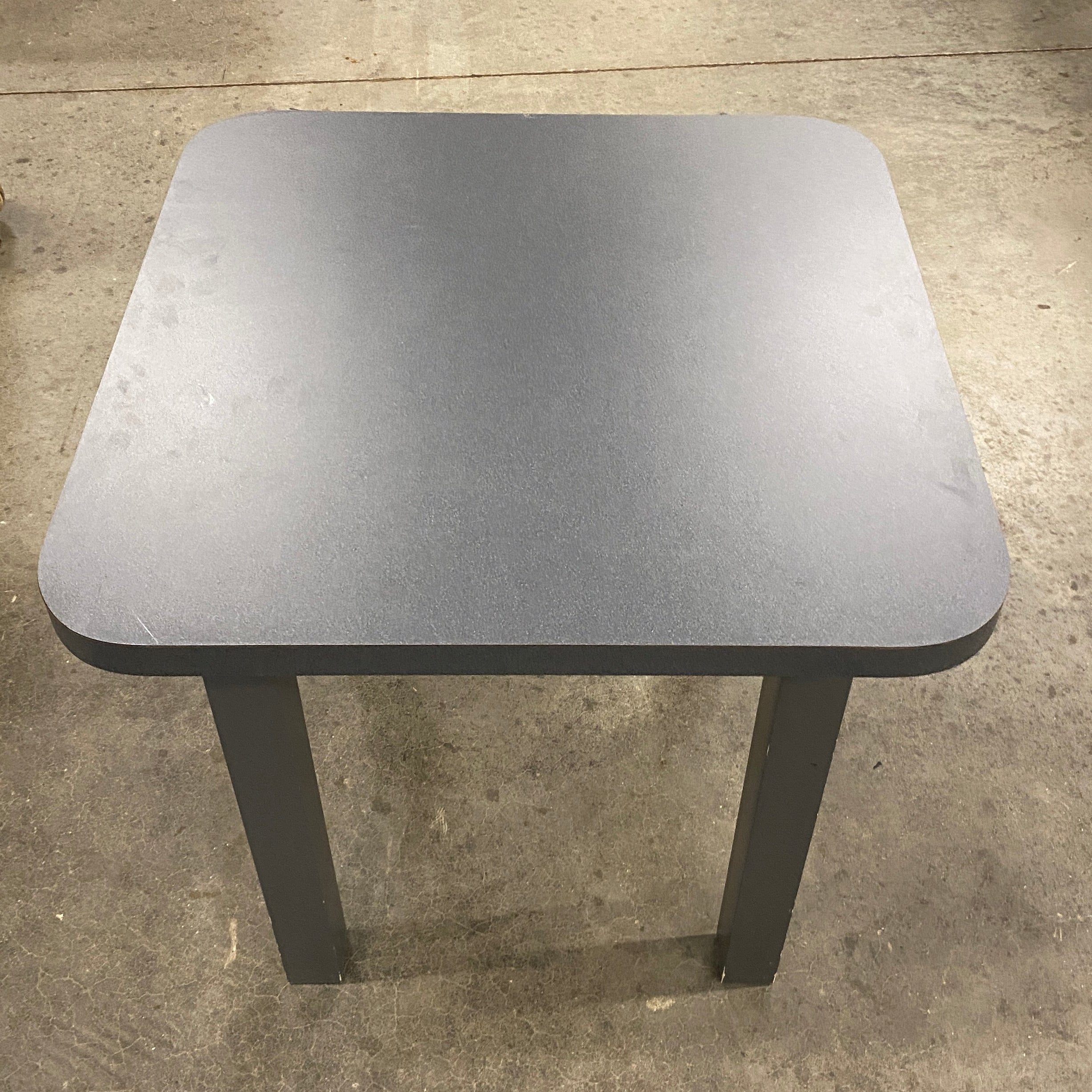Grey Rounded-Edge Side Table