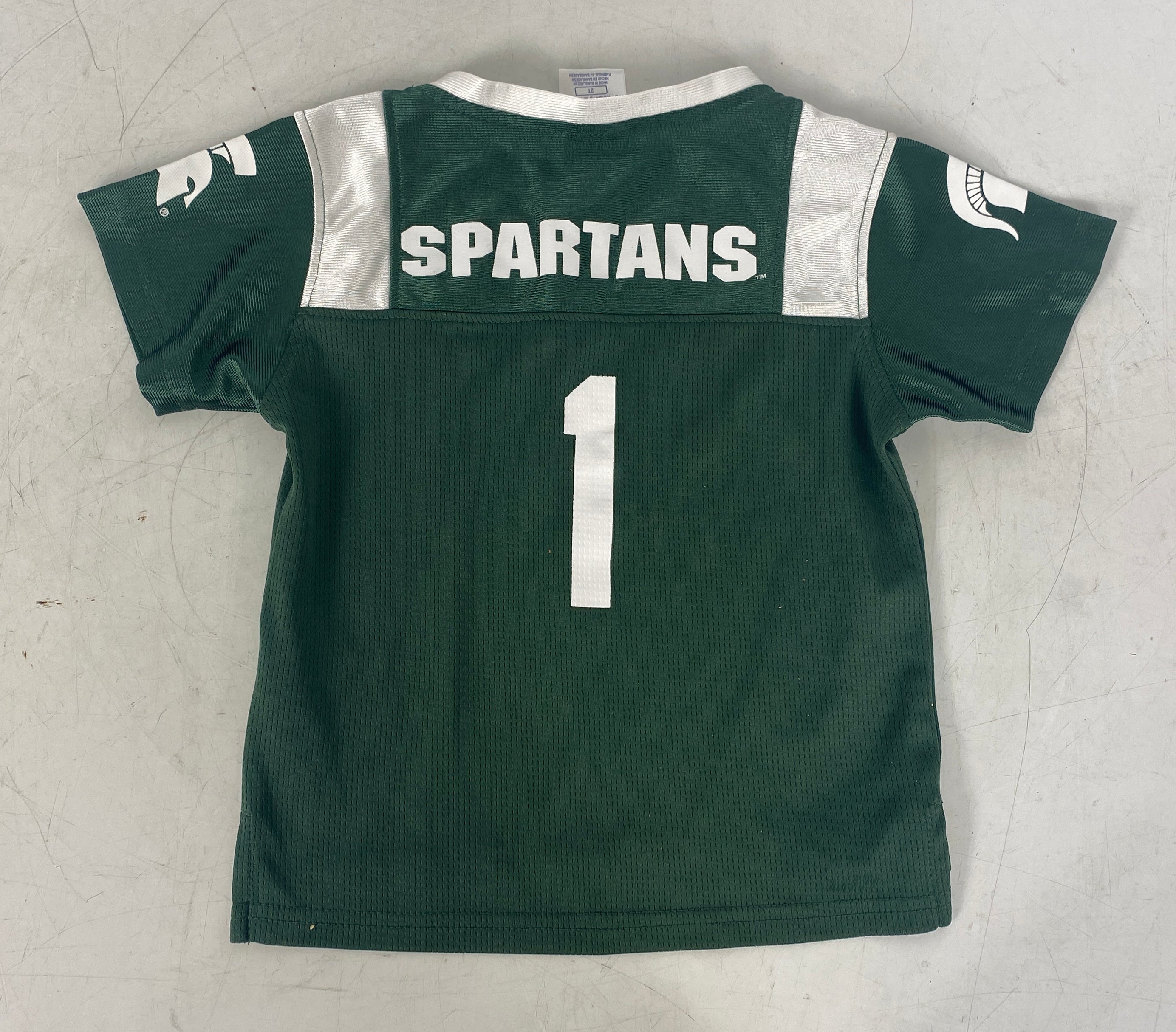 Michigan State University Green Football Jersey Youth Size 2T