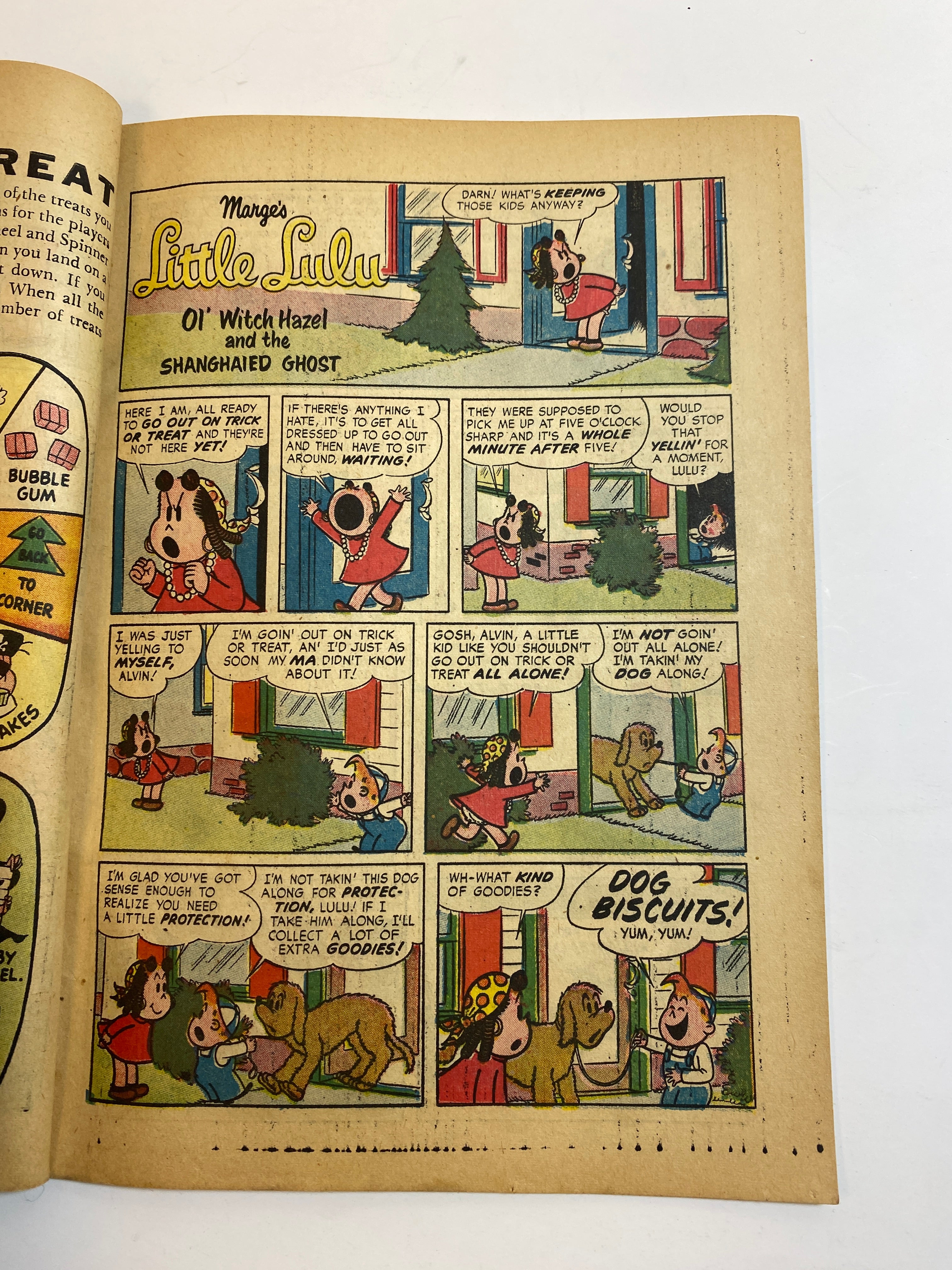Little Lulu and Witch Hazel Halloween Gun Dell Giant Comic 1960
