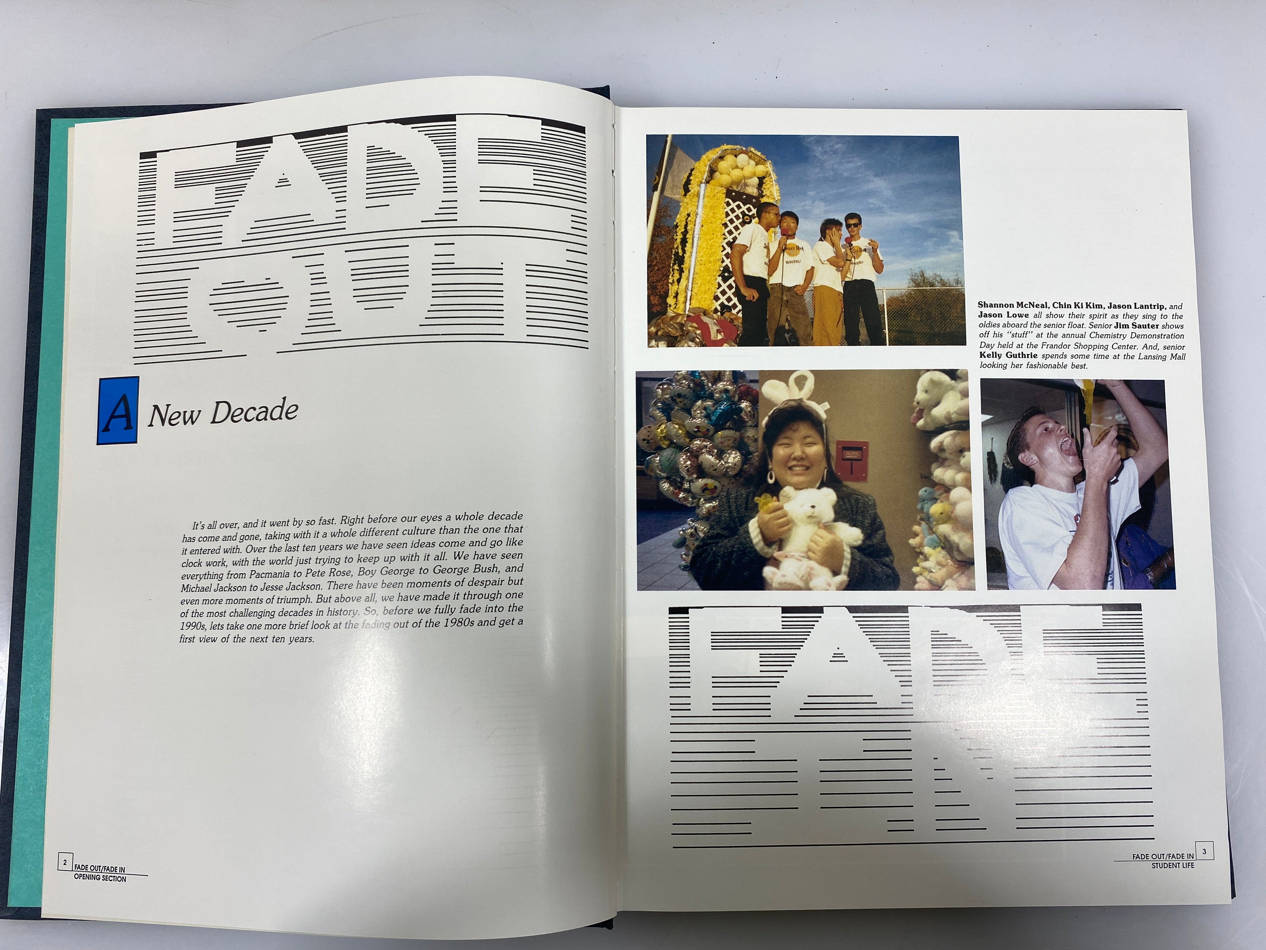 1990 "Iliad" Waverly High School Yearbook Lansing, MI HC