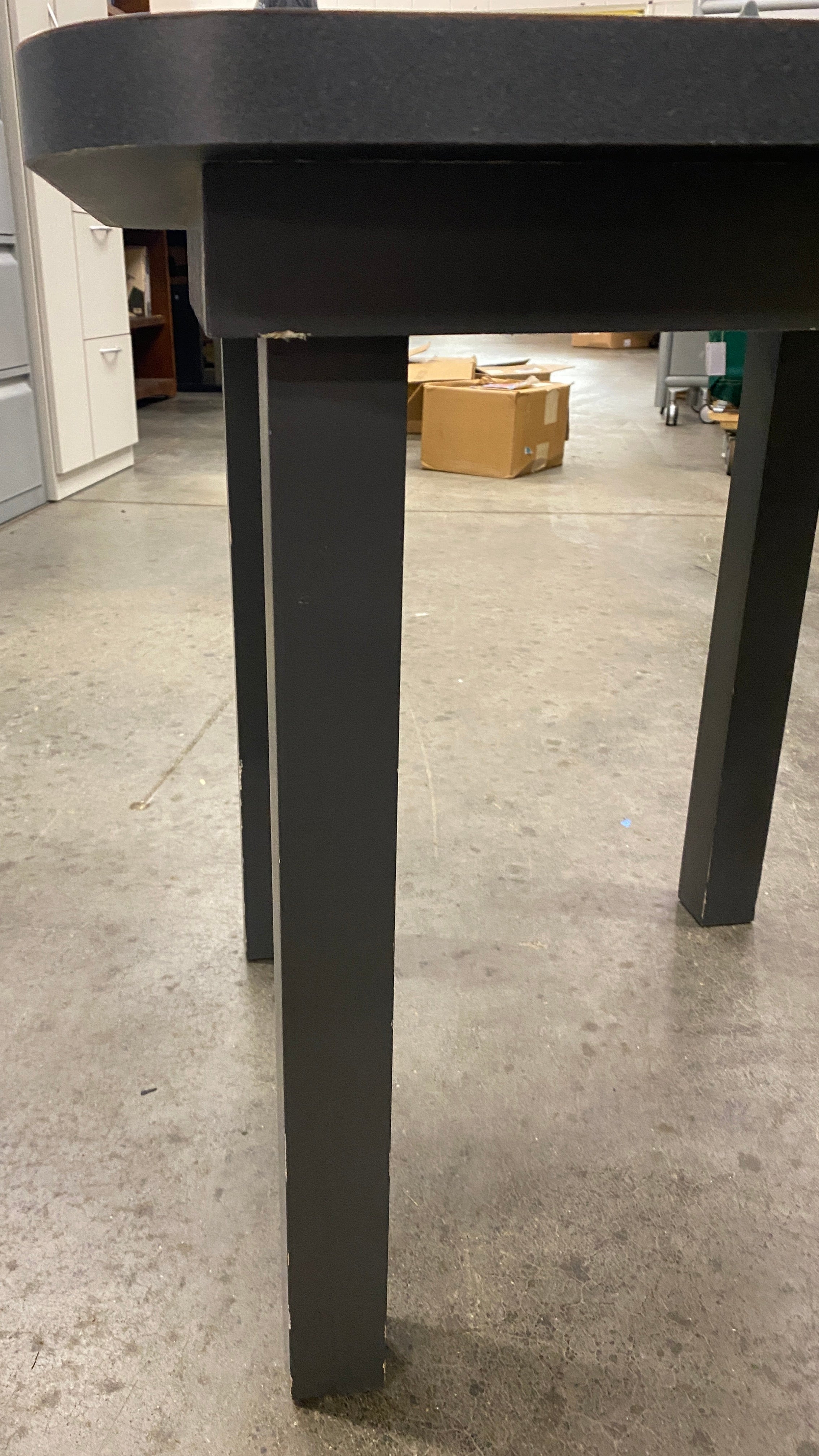 Grey Rounded-Edge Side Table
