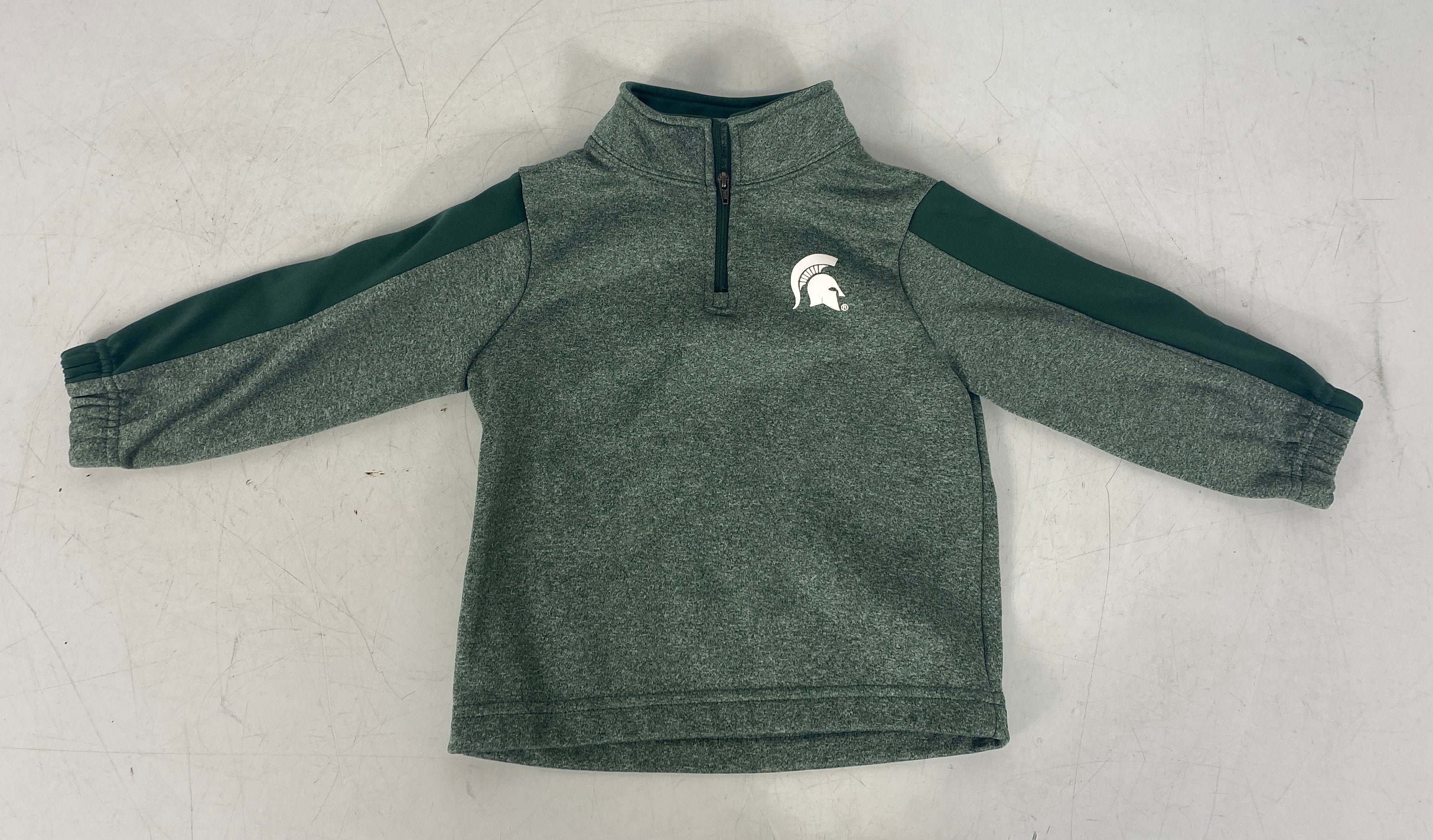 Michigan State University Heather Green Quarter Zip Youth Size 2T