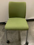 Steelcase Green Patterned Rolling Chair