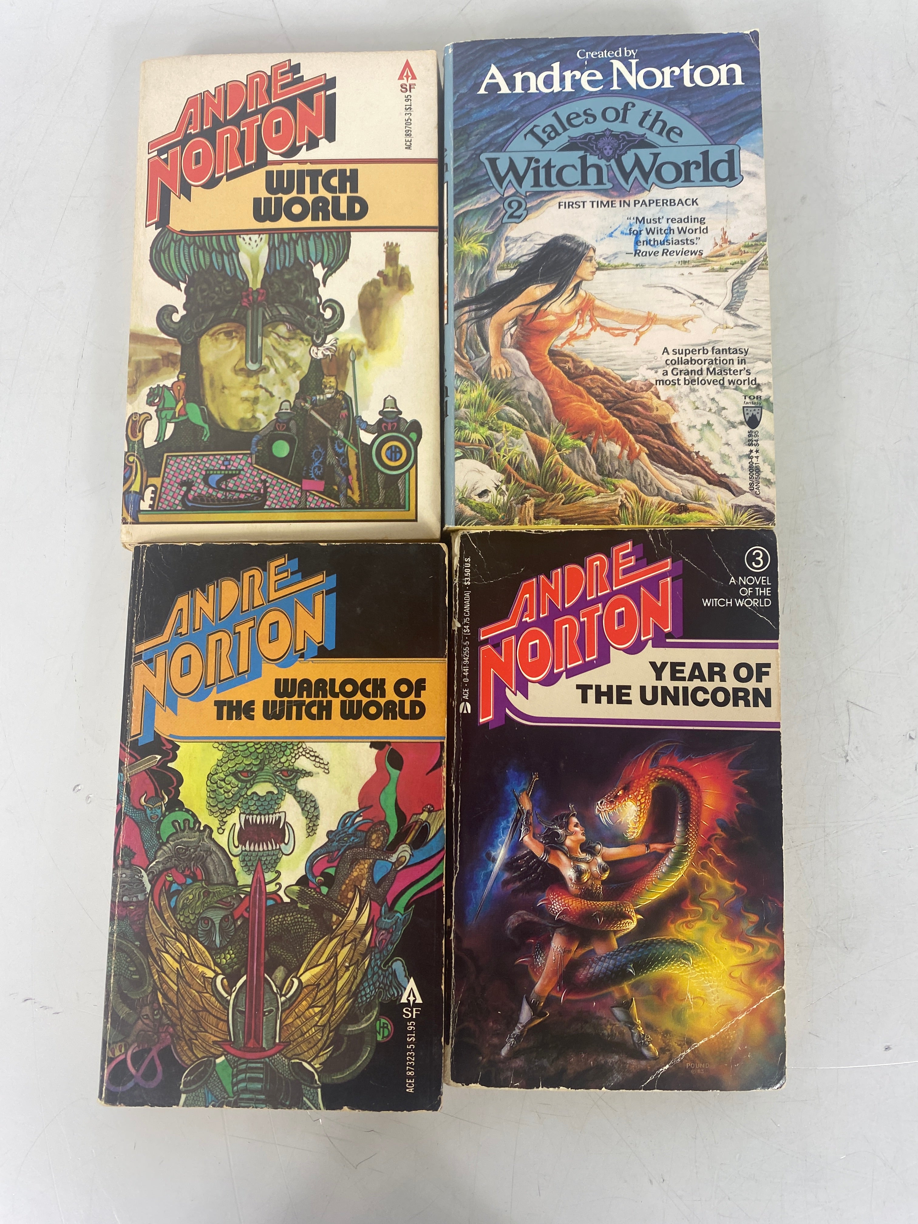 Witch World 4 Book Lot Andre Norton Vintage SC