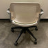 Allsteel Green Upholstered White Frame Office Chair