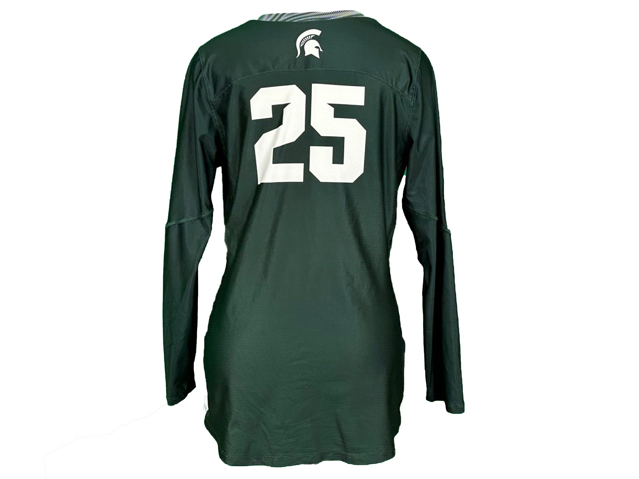 Nike Green 2018-2021 Long Sleeve Volleyball Jersey #25 w/ Patch Women's Size L