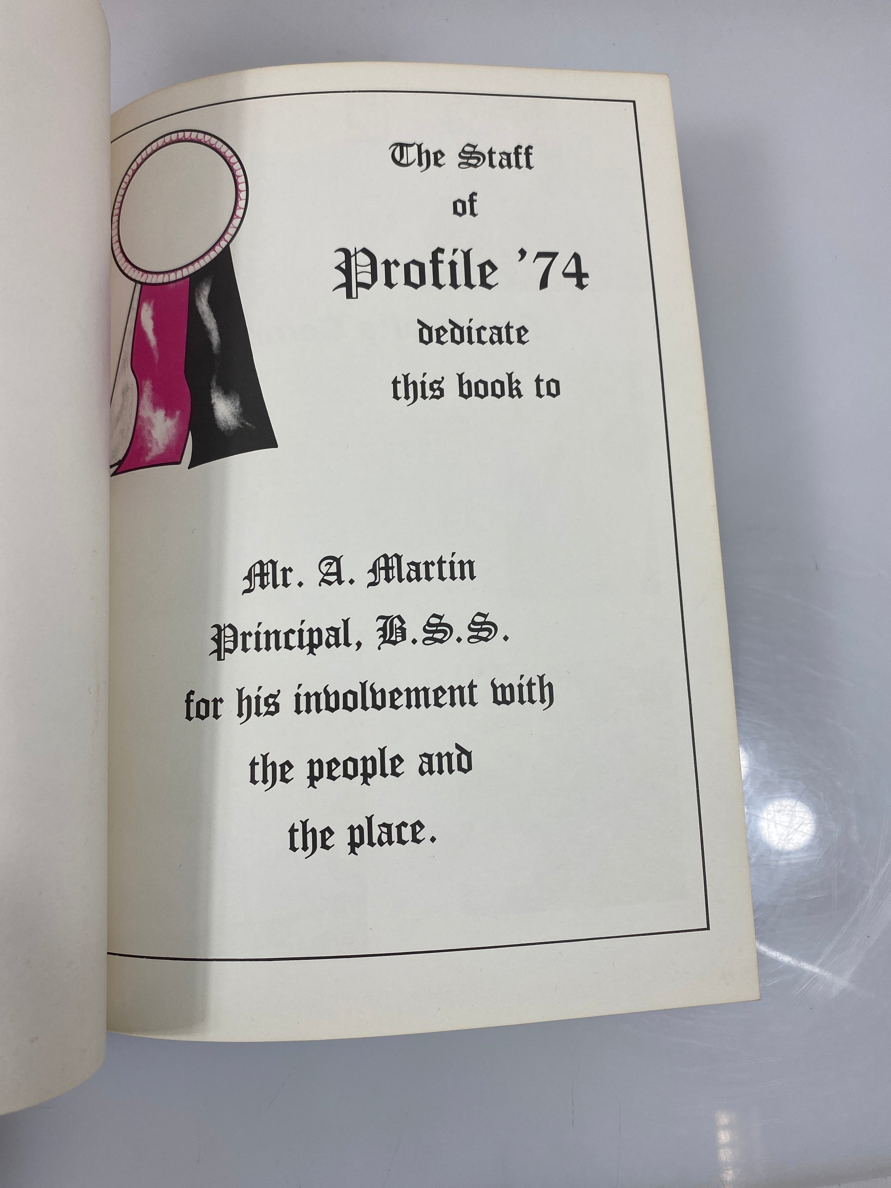 1974 "Profile" Bayview Secondary School Yearbook Richmond Hills, Ontario HC