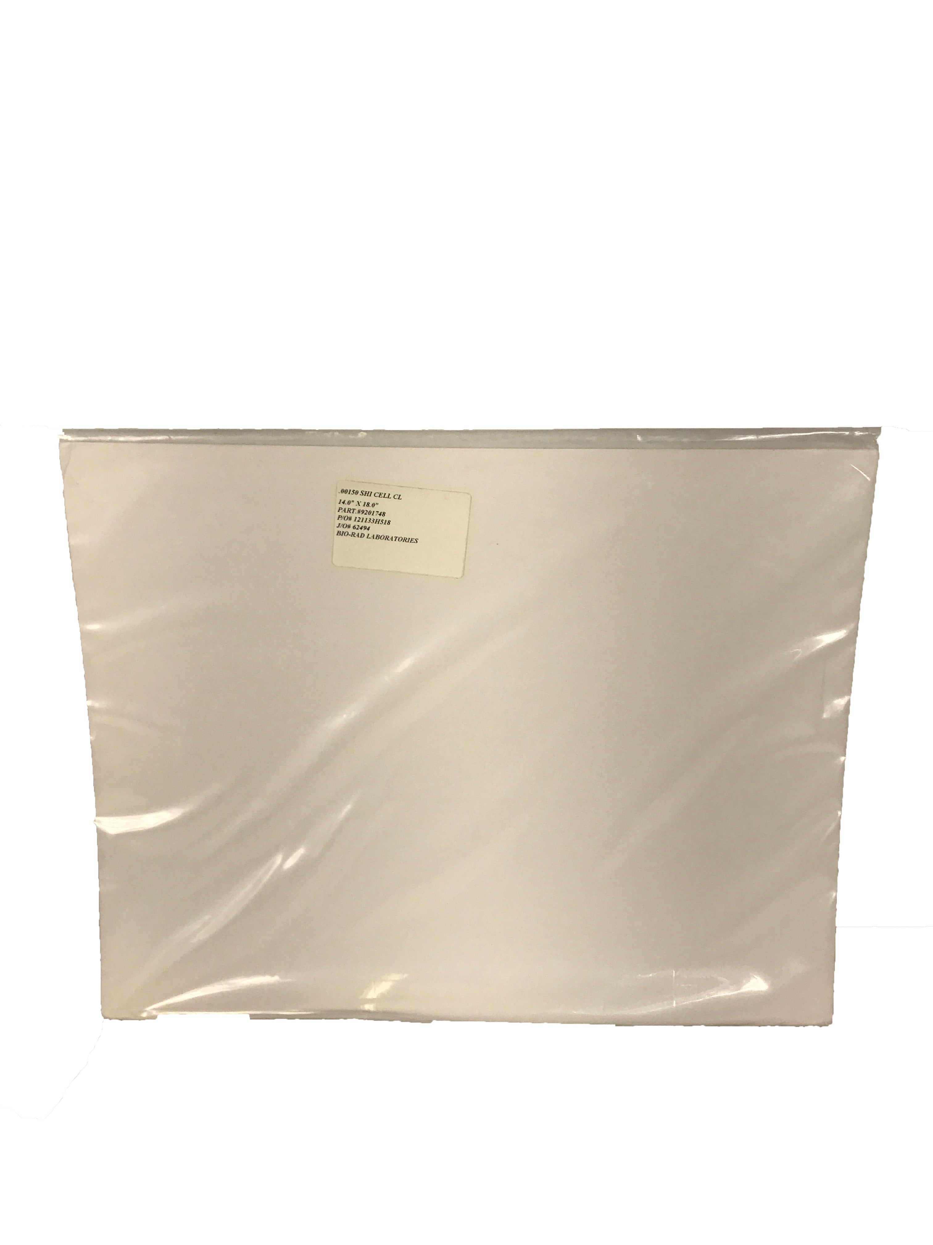 Sealed Package Bio-Rad .00150 SHI CELL CL 14" x 18" Filter Paper