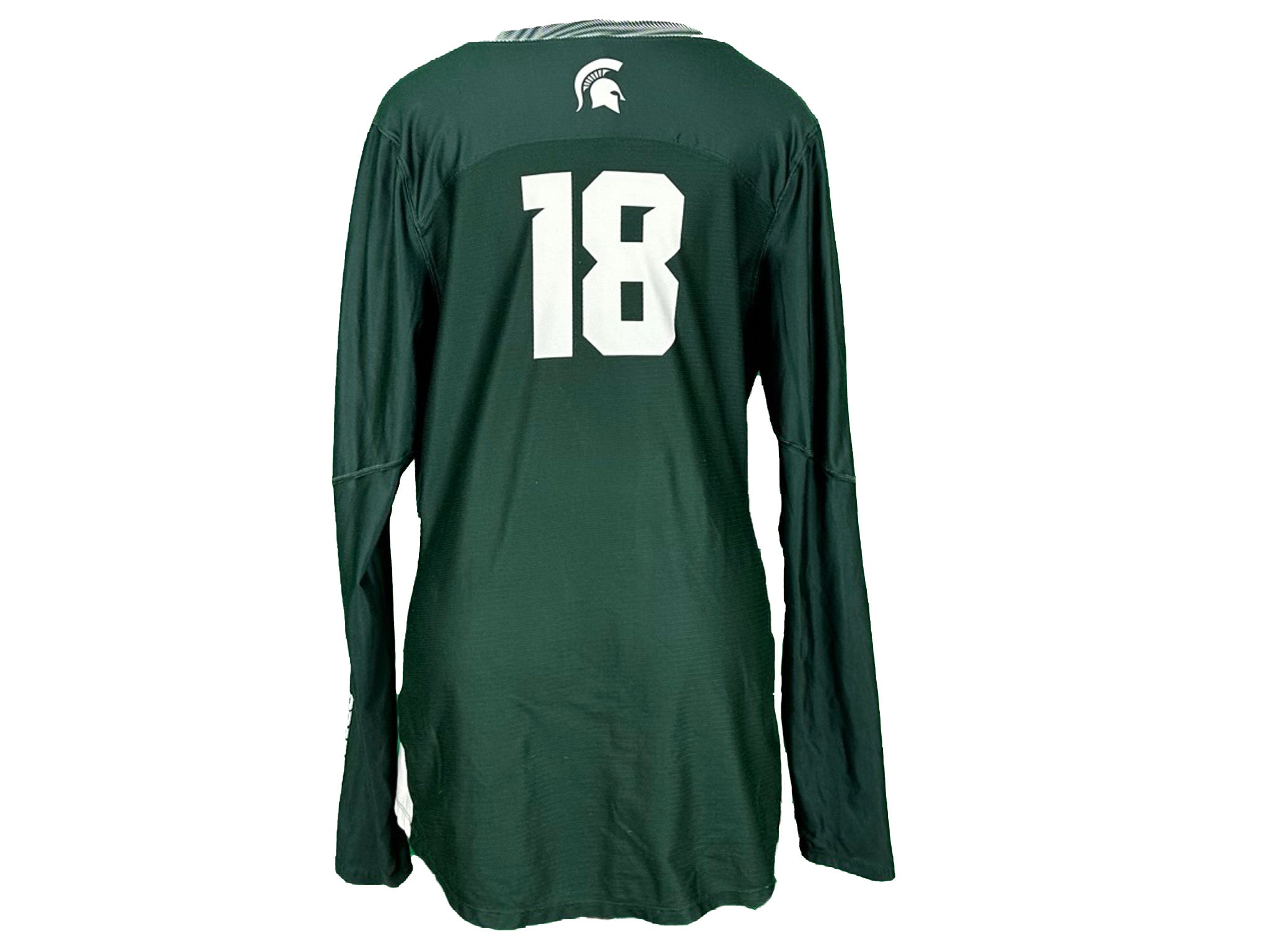 Nike Green 2018-2021 Long Sleeve Volleyball Jersey #18 w/ Patch Women's Size XL