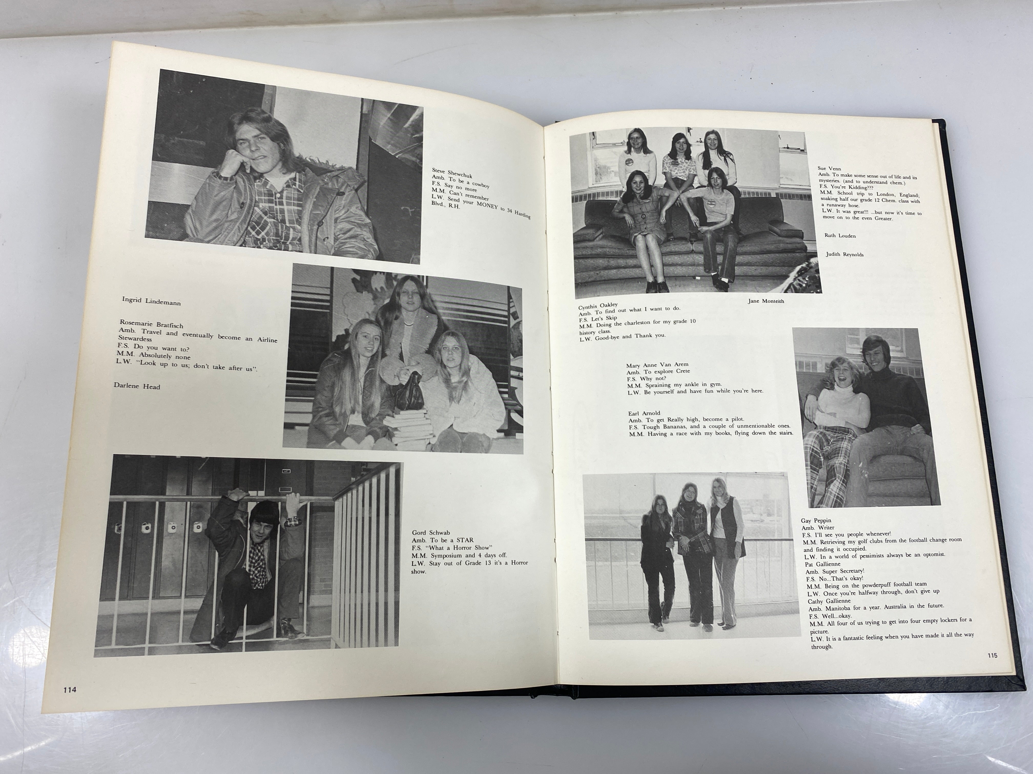 1974 "Profile" Bayview Secondary School Yearbook Richmond Hills, Ontario HC