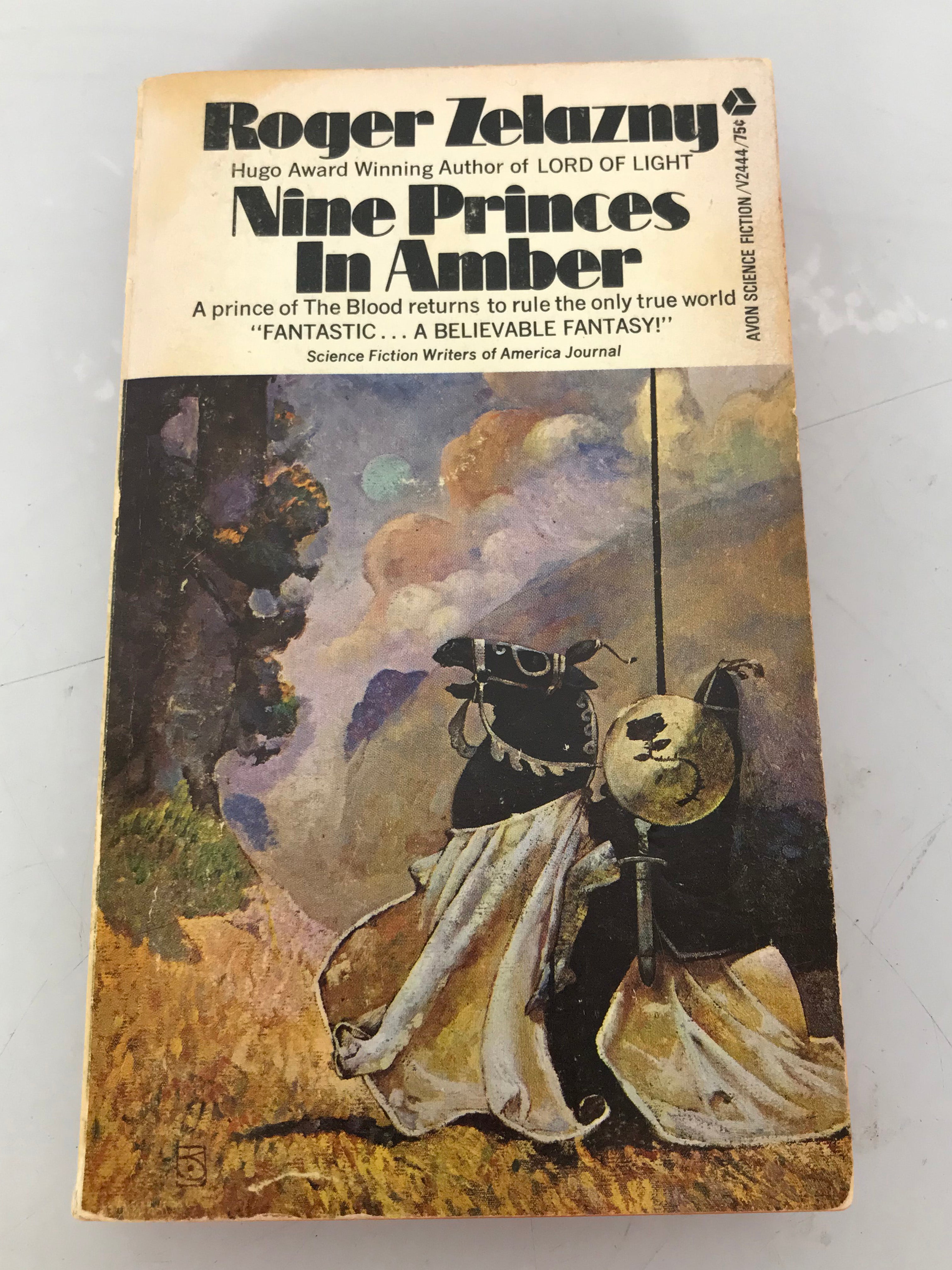 Nine Princes in Amber by Roger Zelazny 1972 Avon PB