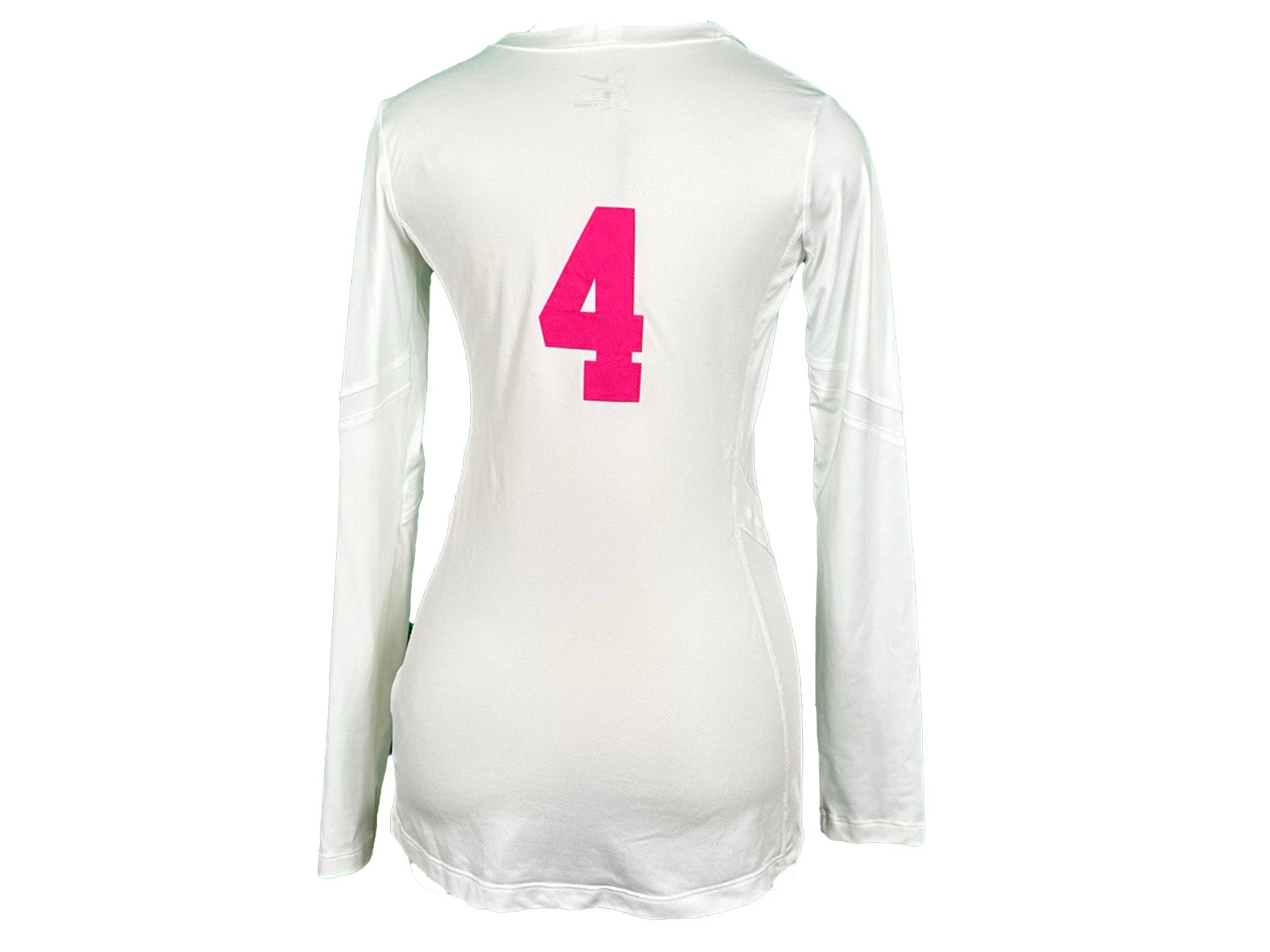 Nike White MSU Long Sleeve Volleyball Jersey #4 Women's Size S