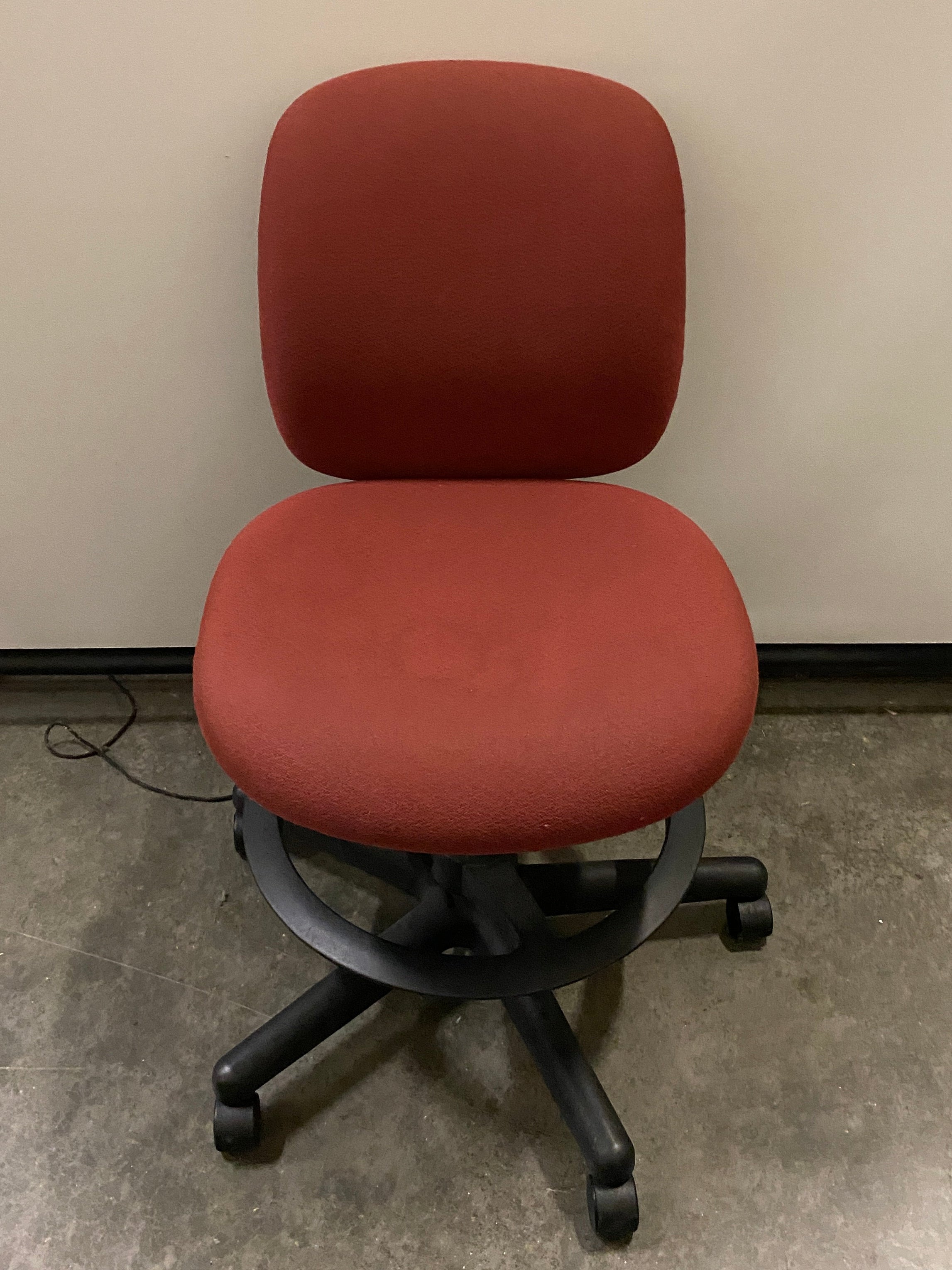 Hon #87CQLT Red Upholstered Rolling Office Chair