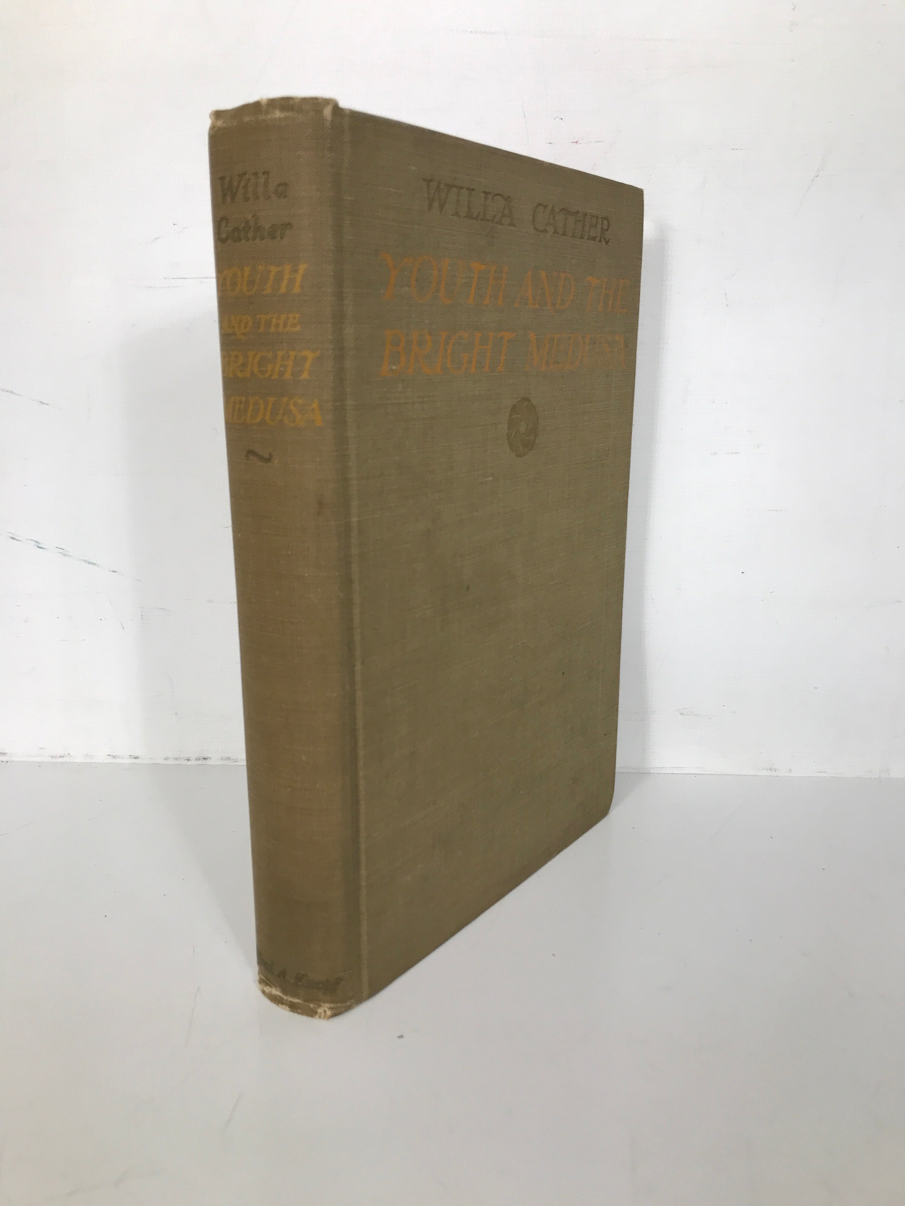 Youth and the Bright Medusa Willa Cather 1923 1st Ed, 5th Printing Antique HC