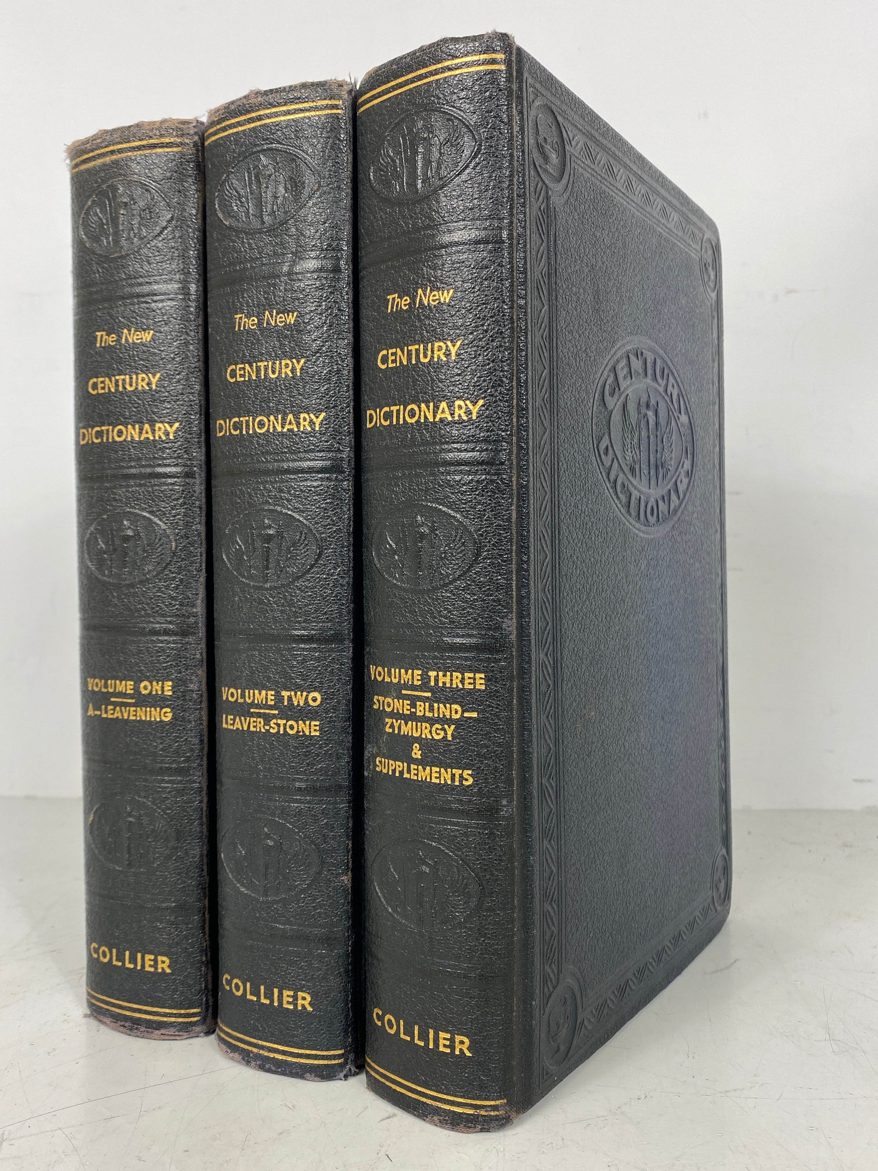 3 Volume Set: The New Century Dictionary 1933 Edition HC