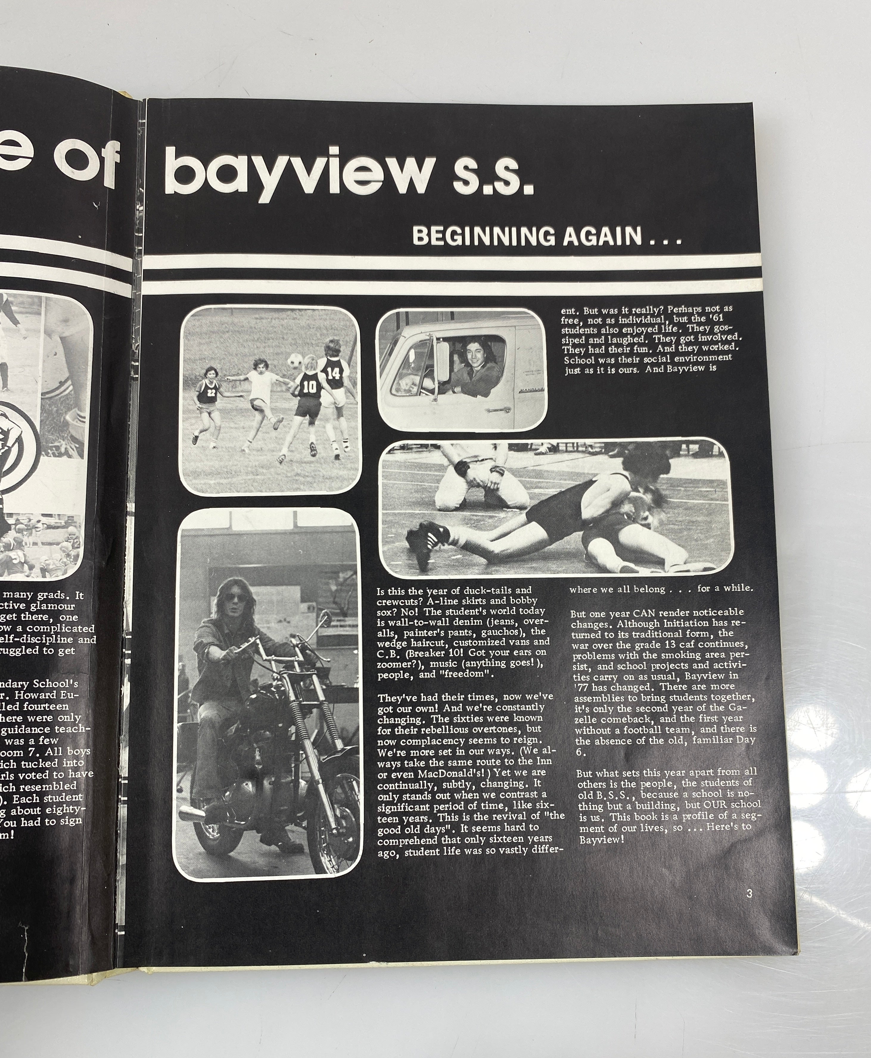 1977 "Profile" Bayview Secondary School Yearbook Richmond Hills, Ontario HC