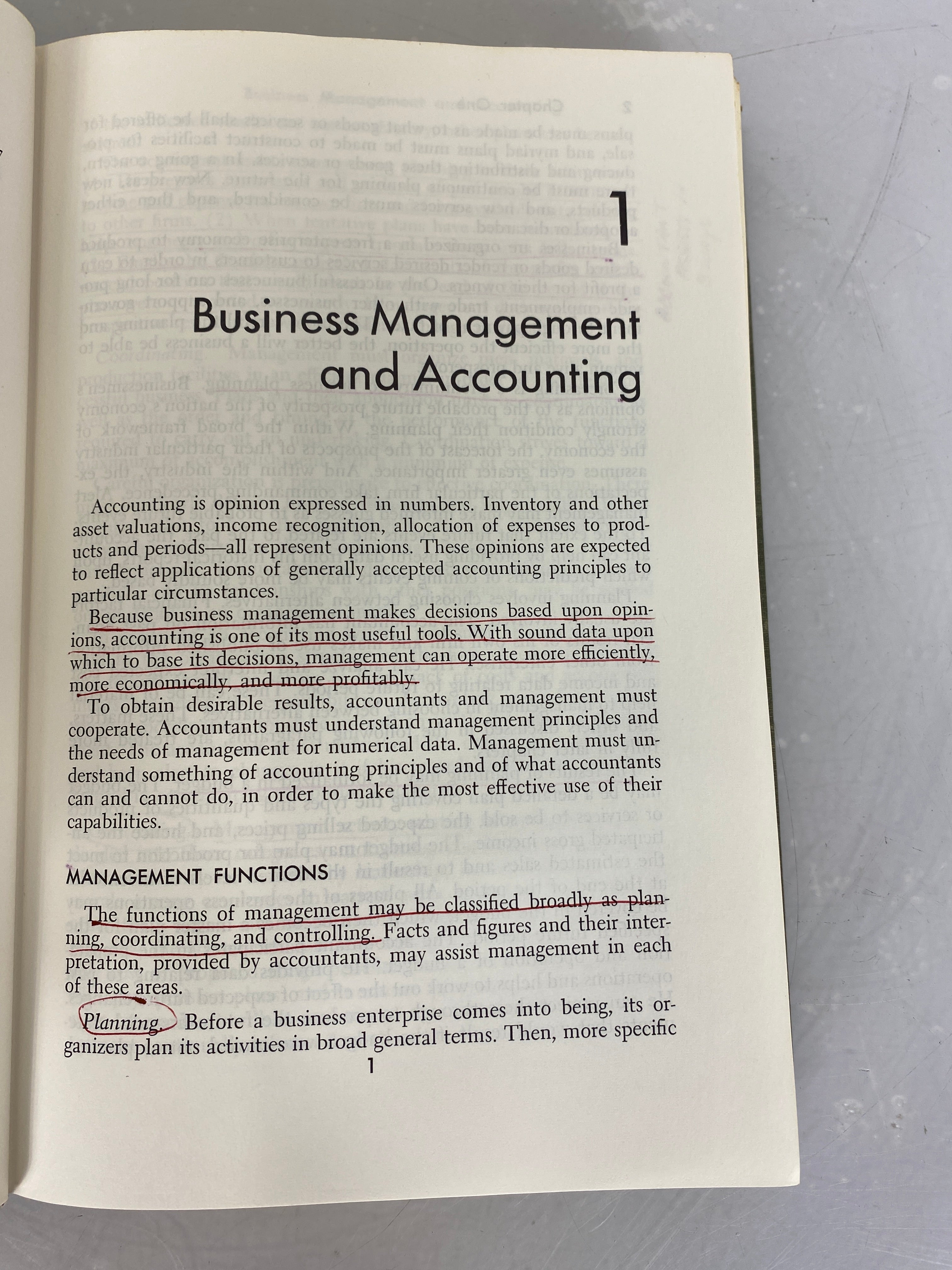 Using Accounting in Business by Voorhis, Dunn, and McCameron 1962 HC