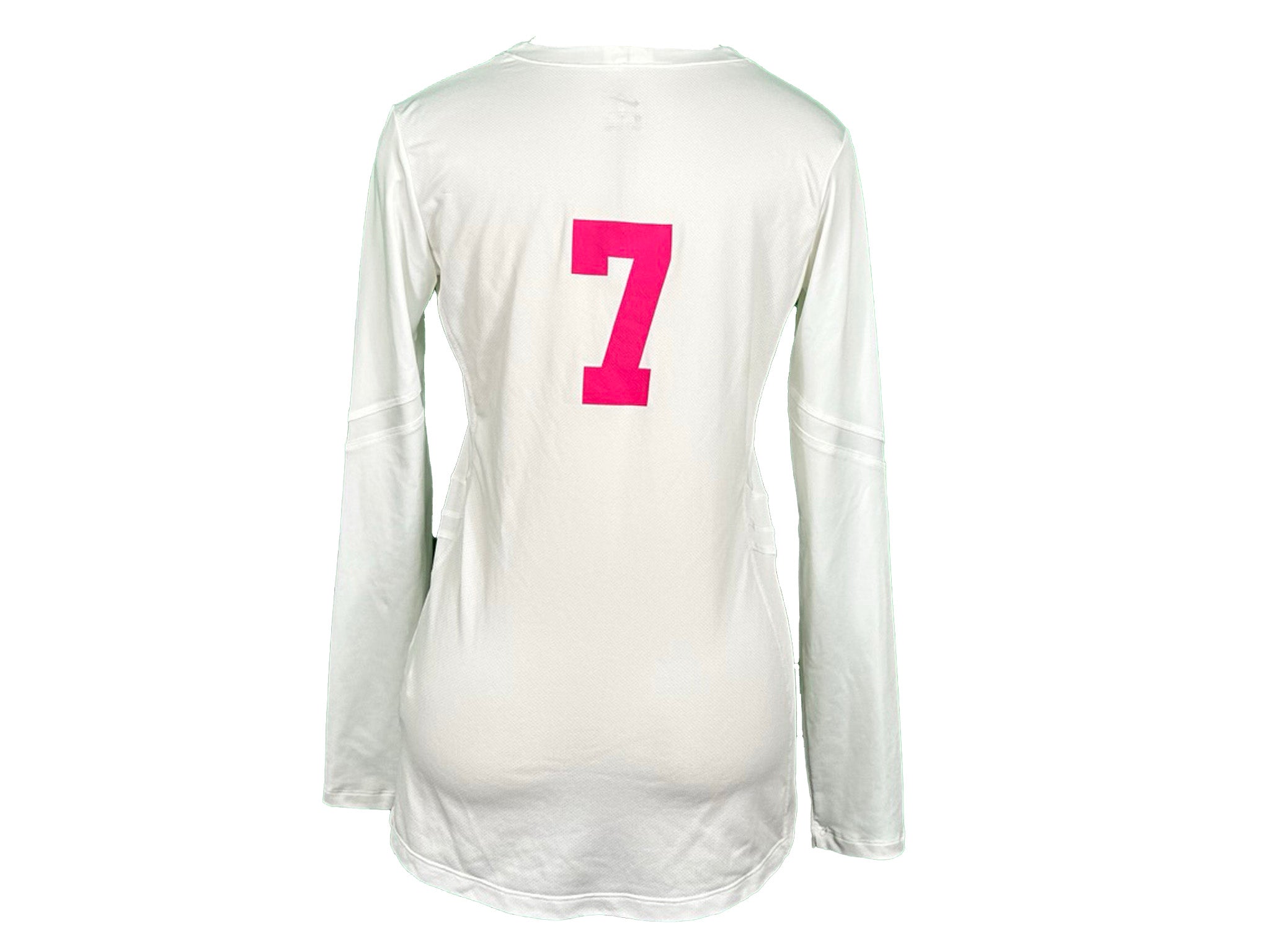 Nike White MSU Long Sleeve Volleyball Jersey #7 Women's Size M