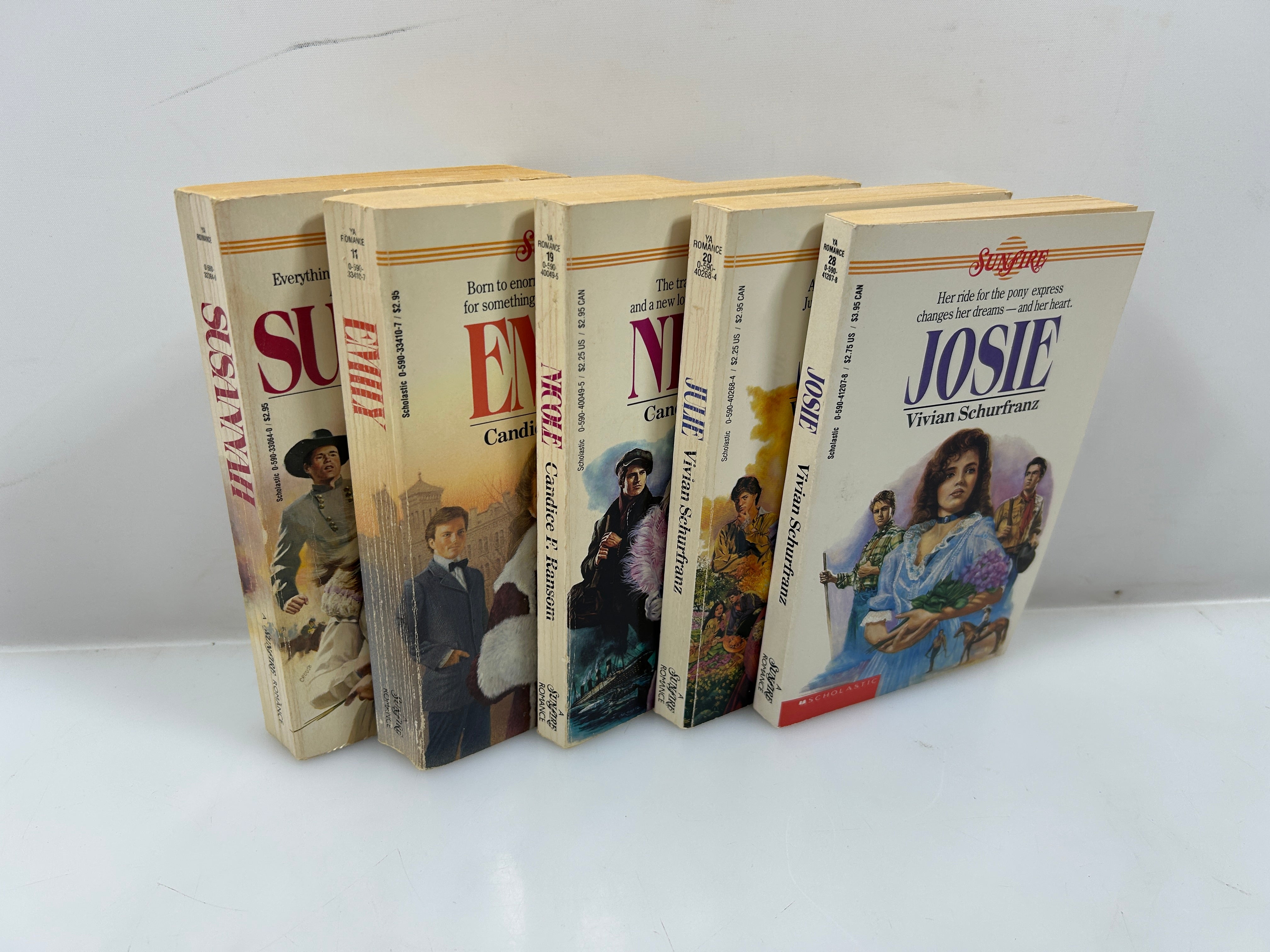 Lot of 5: Vintage Sunfire Young Adult Paperbacks 1985-88 SC