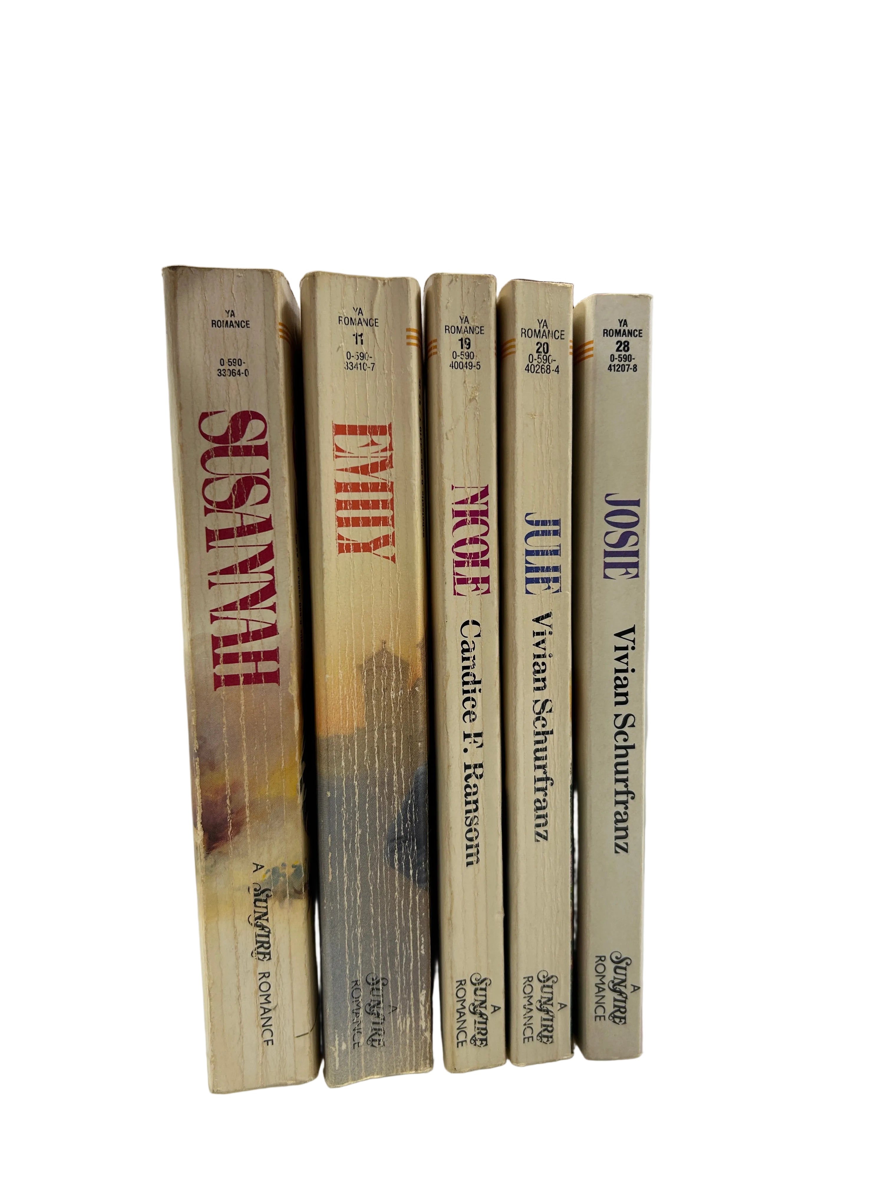 Lot of 5: Vintage Sunfire Young Adult Paperbacks 1985-88 SC