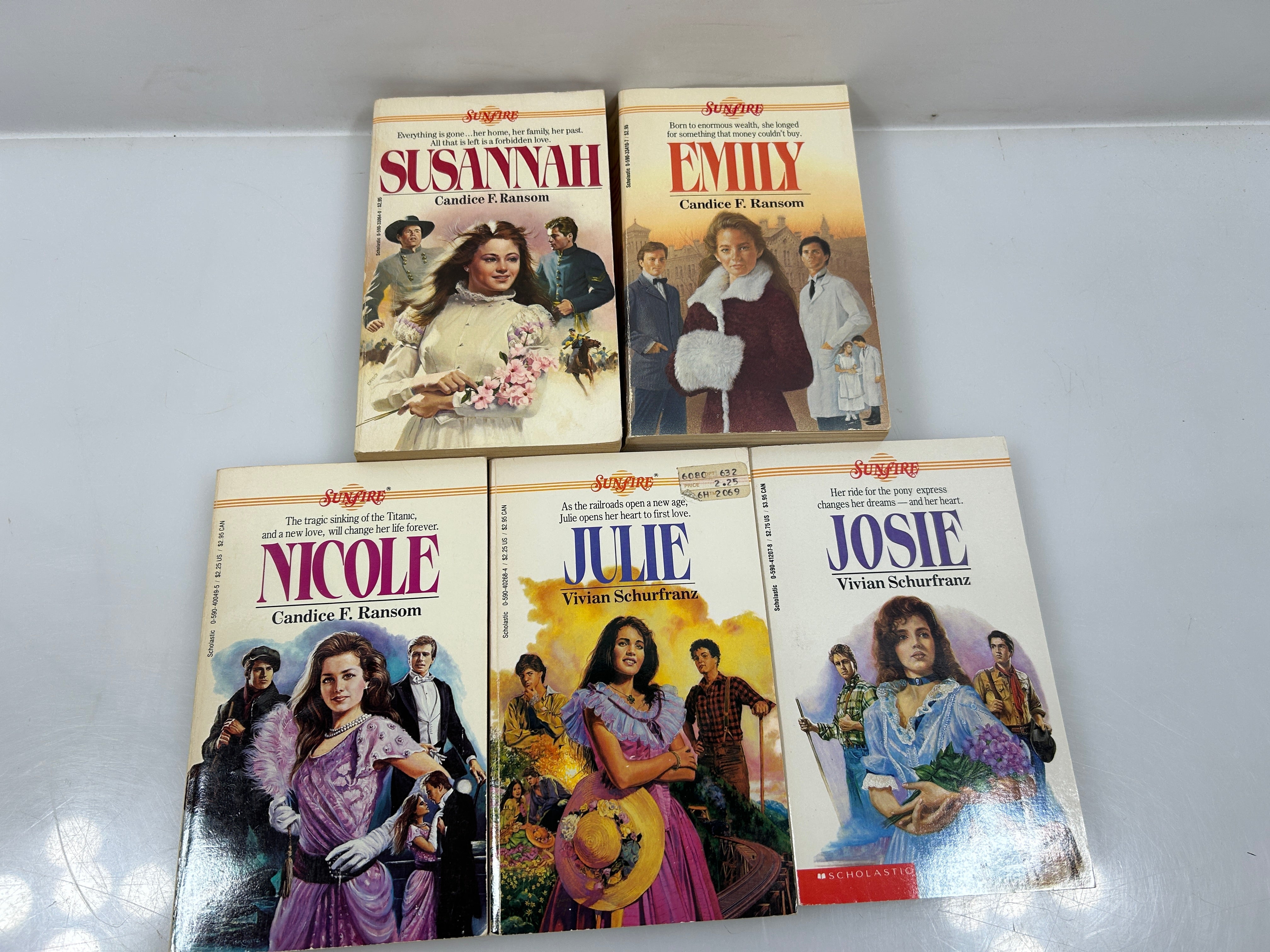 Lot of 5: Vintage Sunfire Young Adult Paperbacks 1985-88 SC
