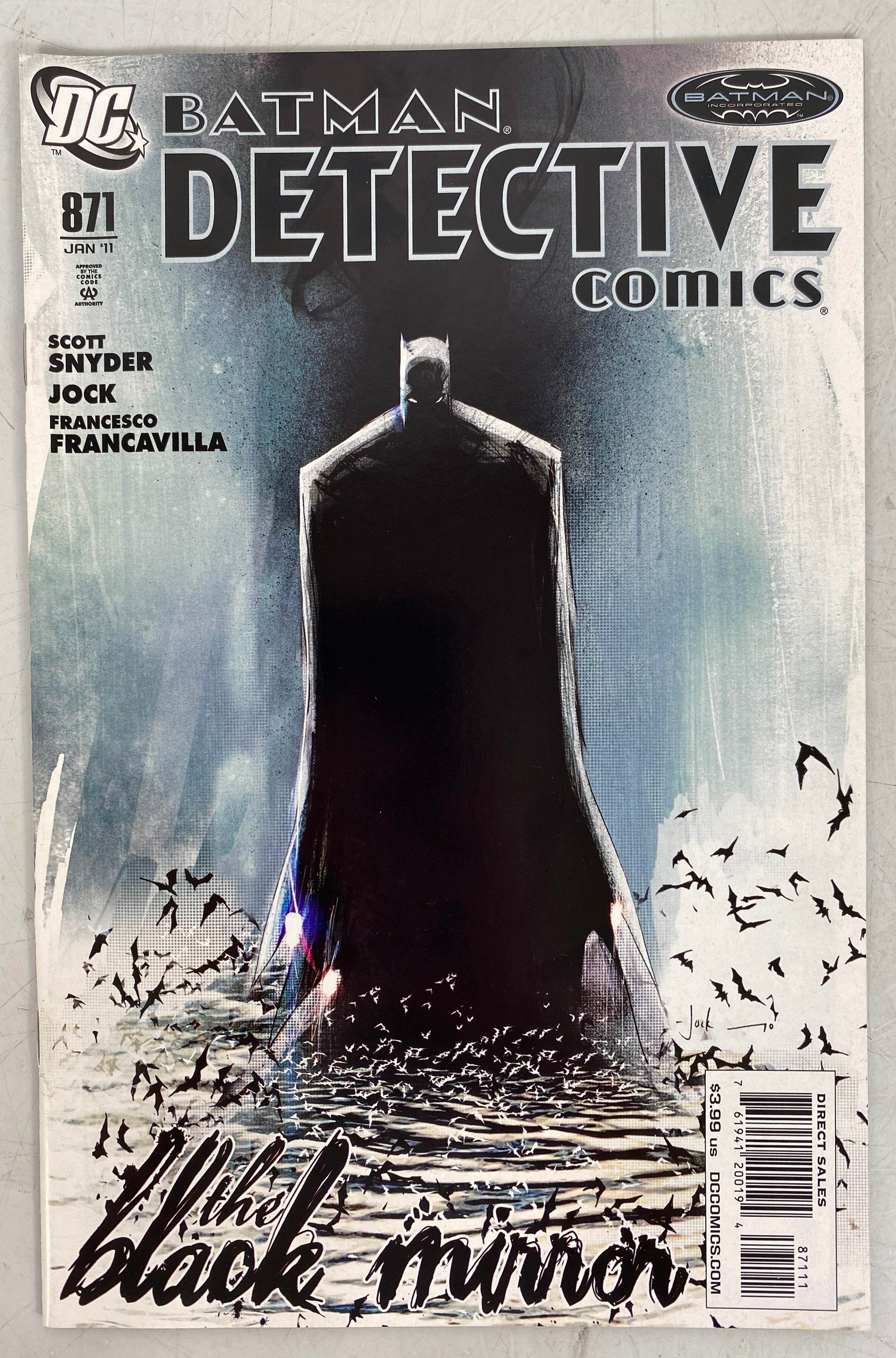 Detective Comics #871 Black Mirror by Snyder and Jock (2011)