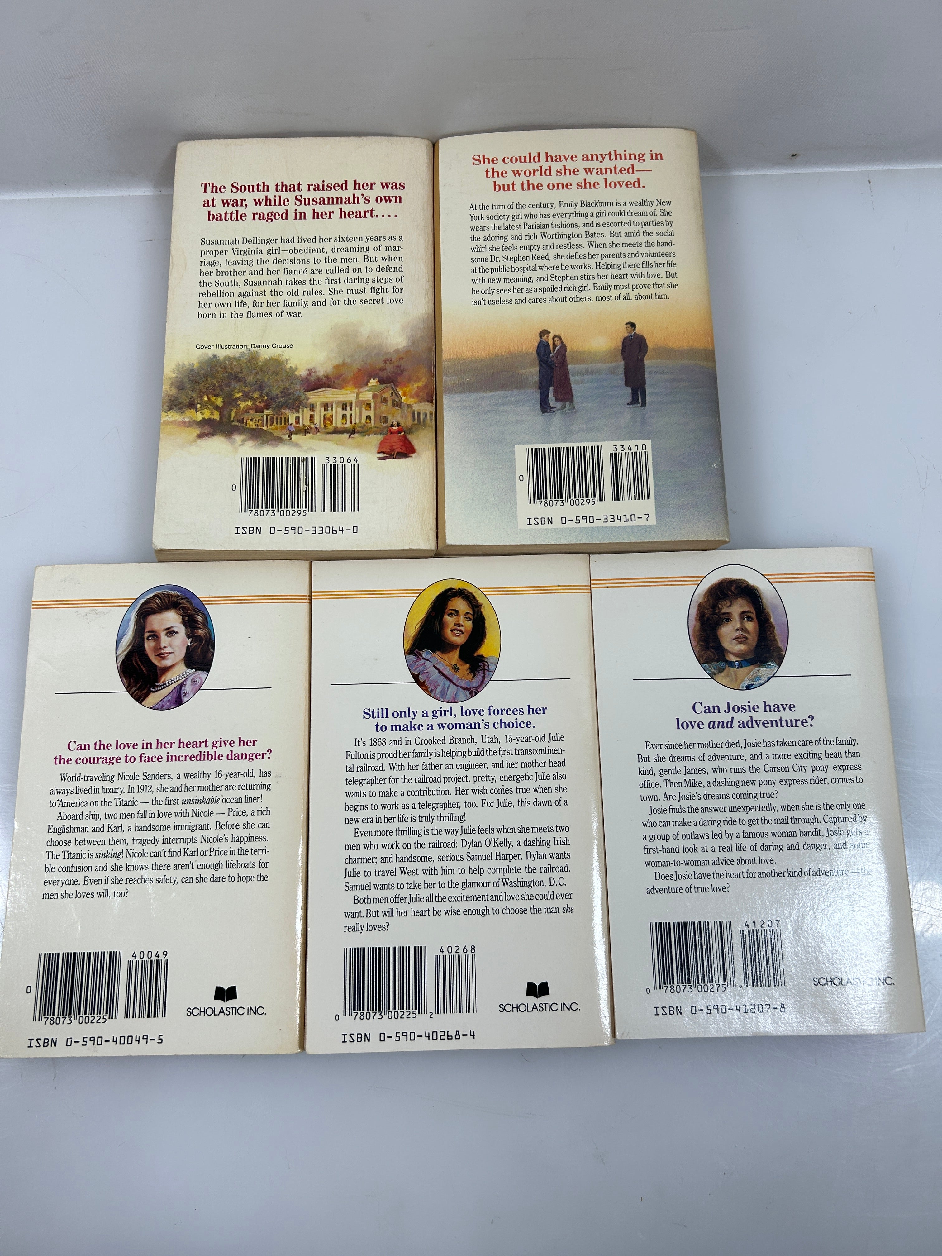 Lot of 5: Vintage Sunfire Young Adult Paperbacks 1985-88 SC