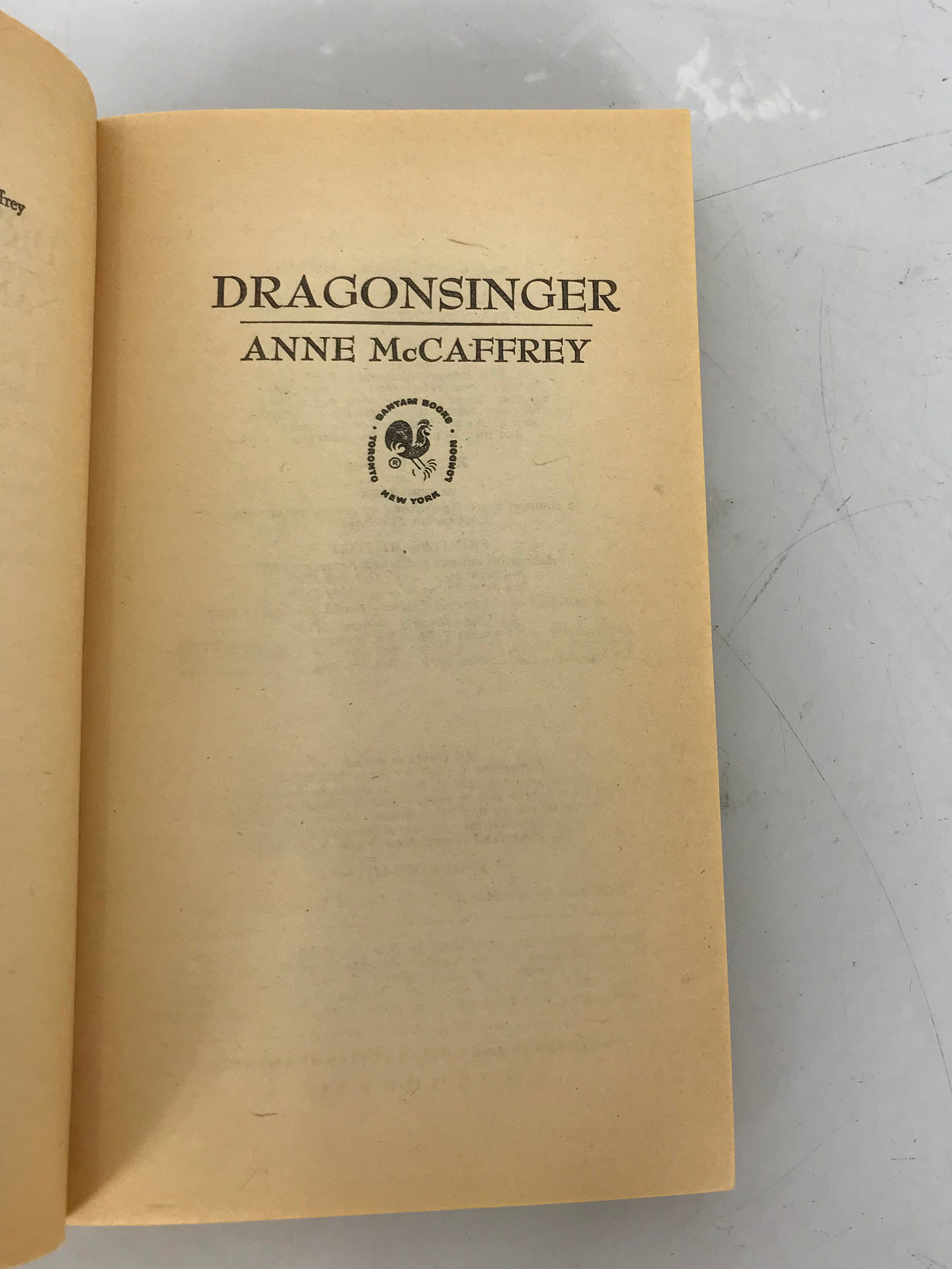 Dragonsong & Dragonsinger by Anne McCaffrey 1976/78 PB