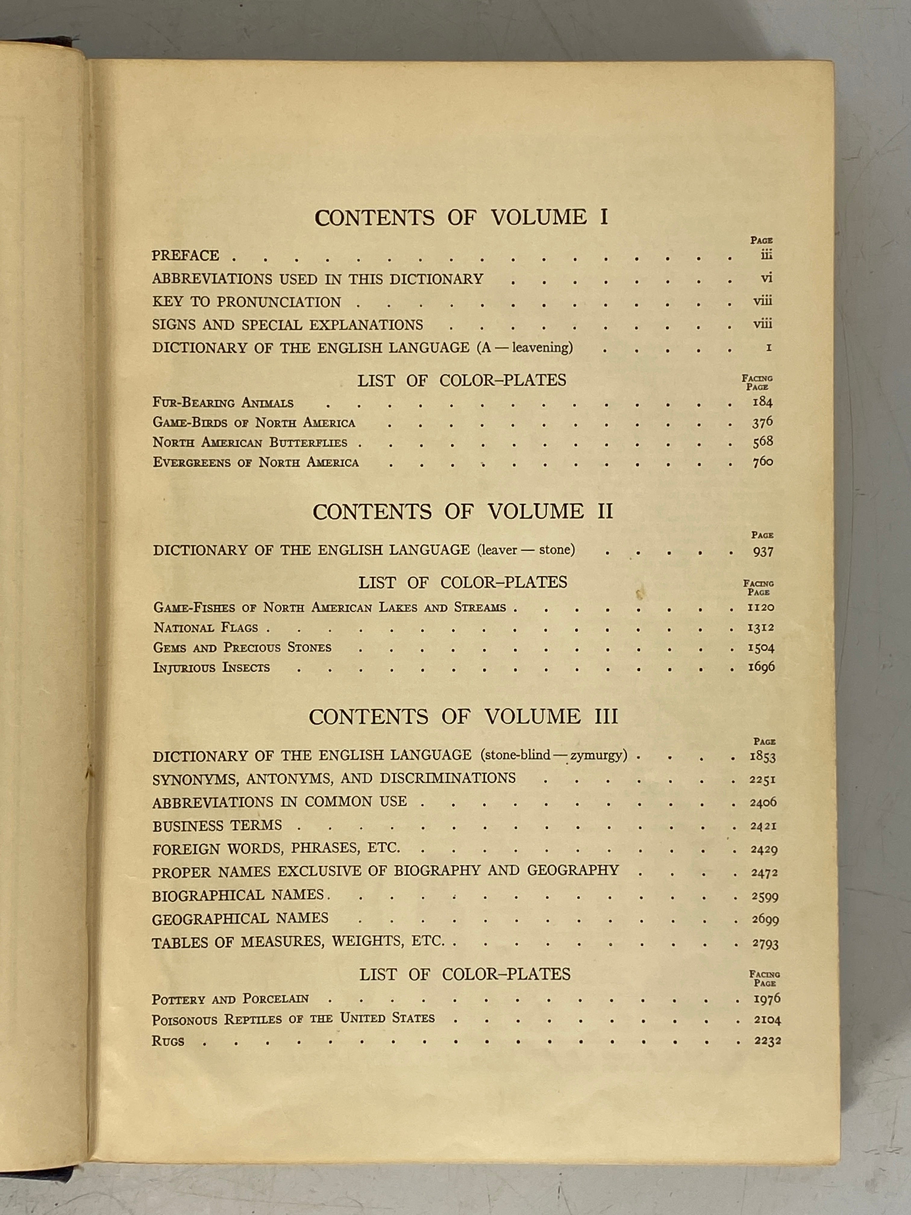 3 Volume Set: The New Century Dictionary 1933 Edition HC