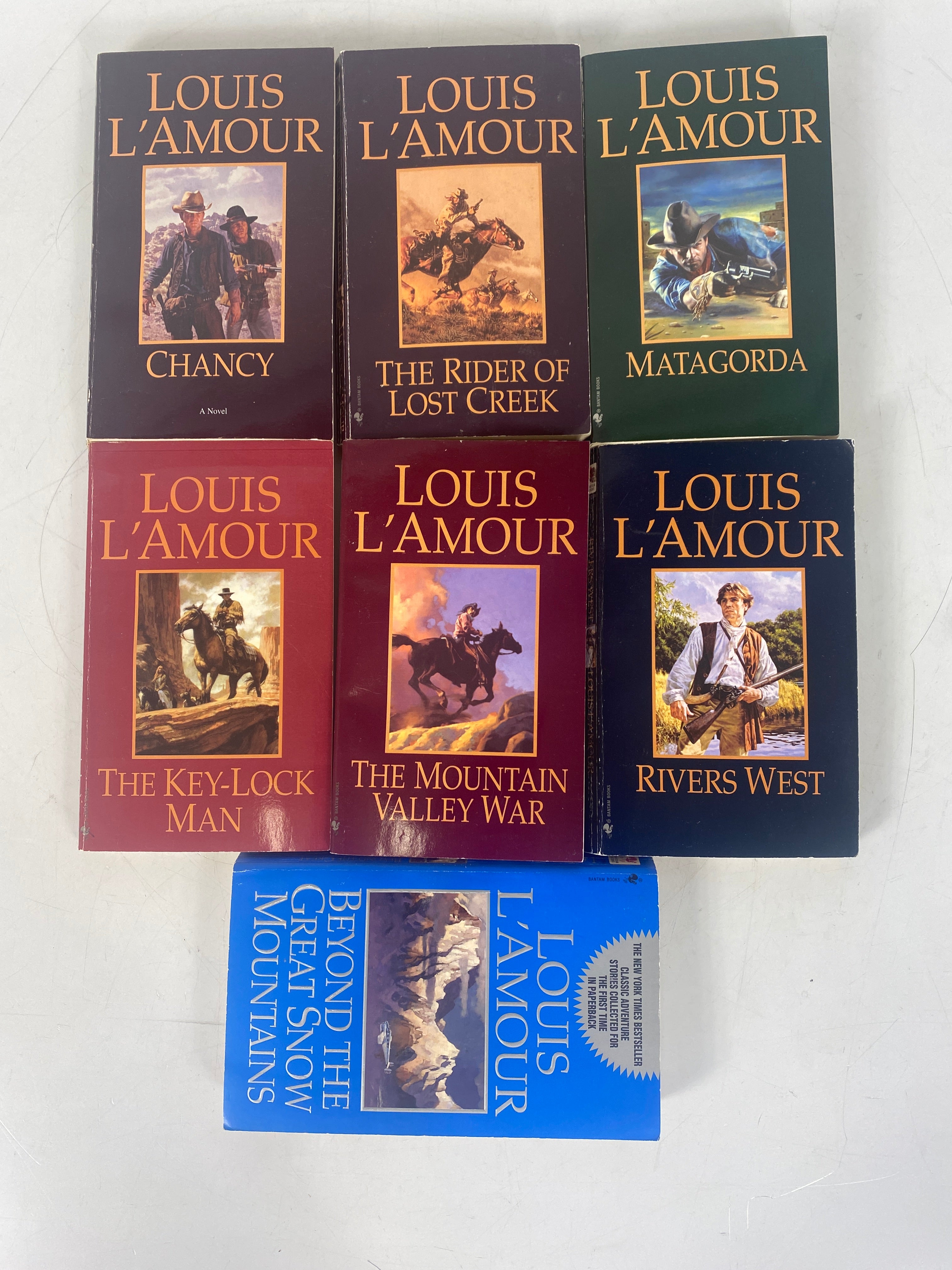 Louis L'Amour Western Lot of 7 Paperback Books