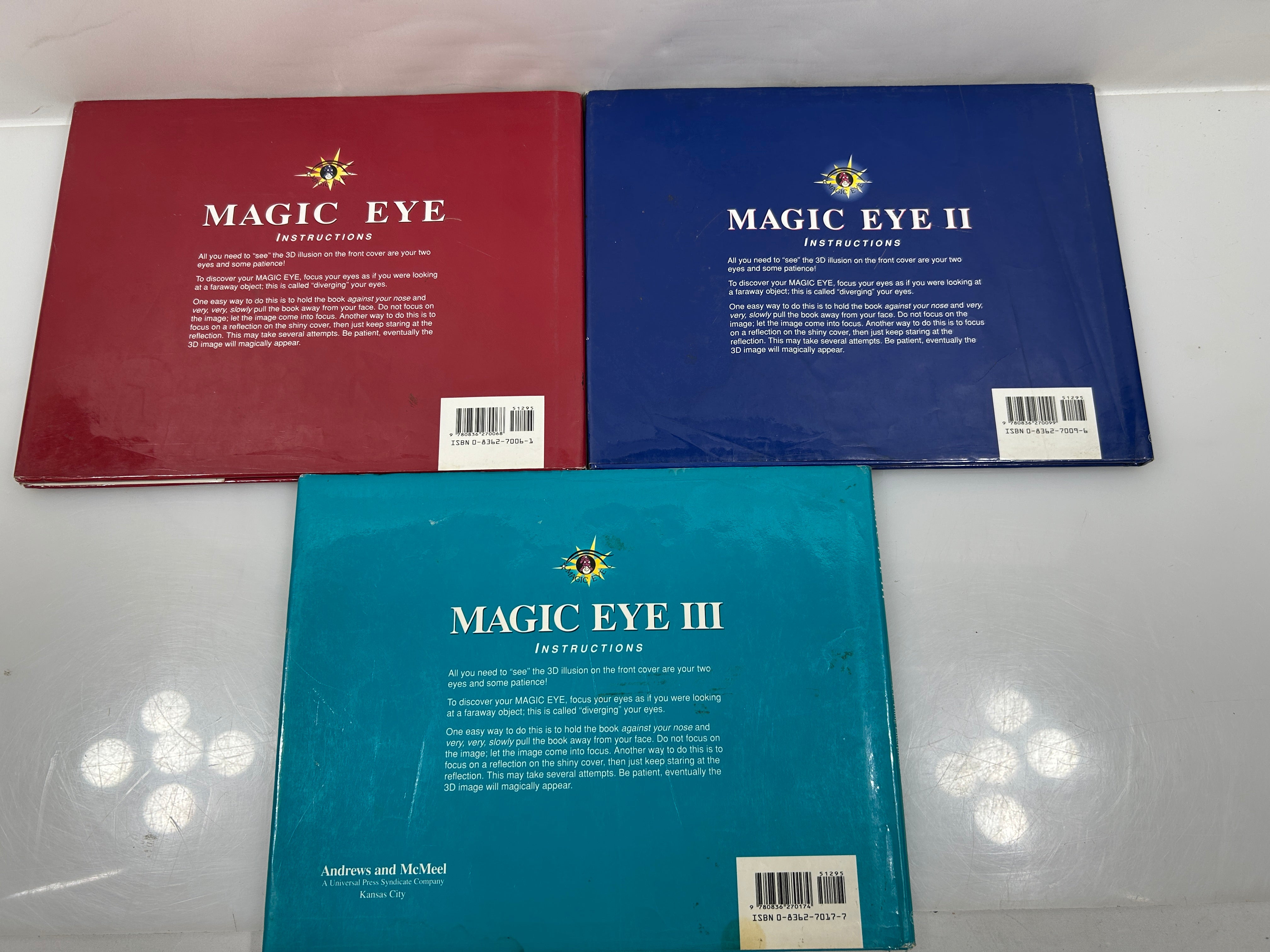 Magic Eye Books 1-3 N.E. Thing Enterprises  HCDJ