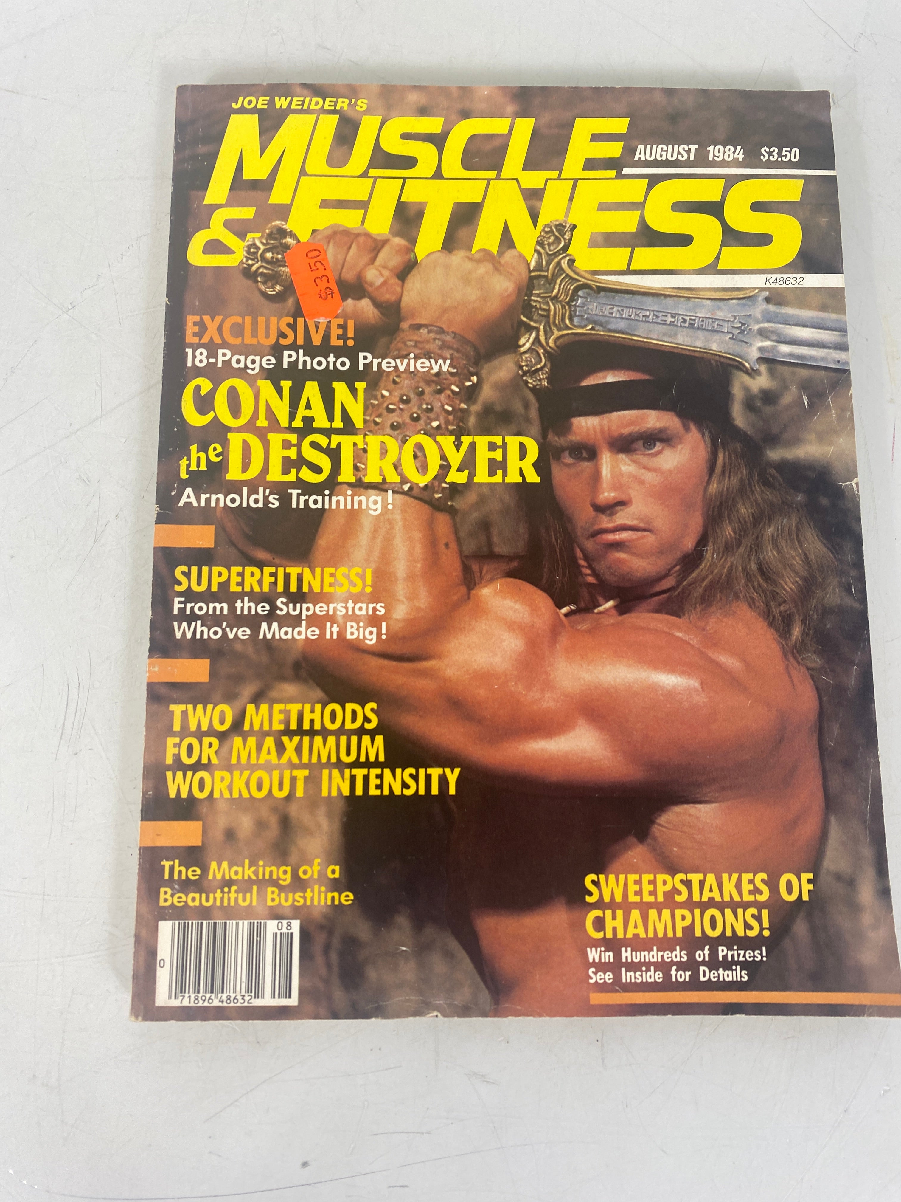 Lot of 3 Muscle and Fitness Magazines Swarzenegger Covers 1984 1992 1993