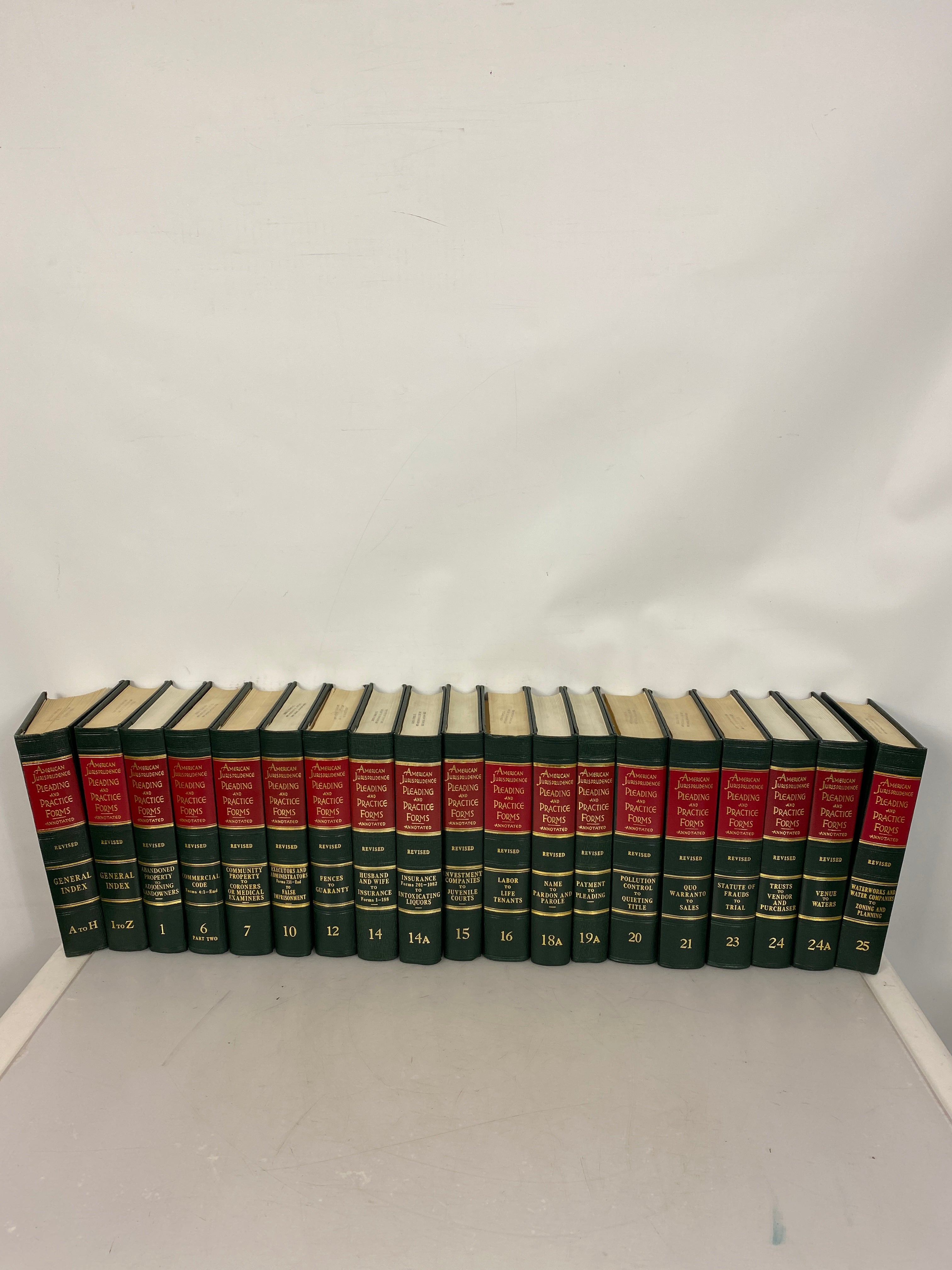 American Jurisprudence Pleading and Practice Forms 21 Volumes w/Index