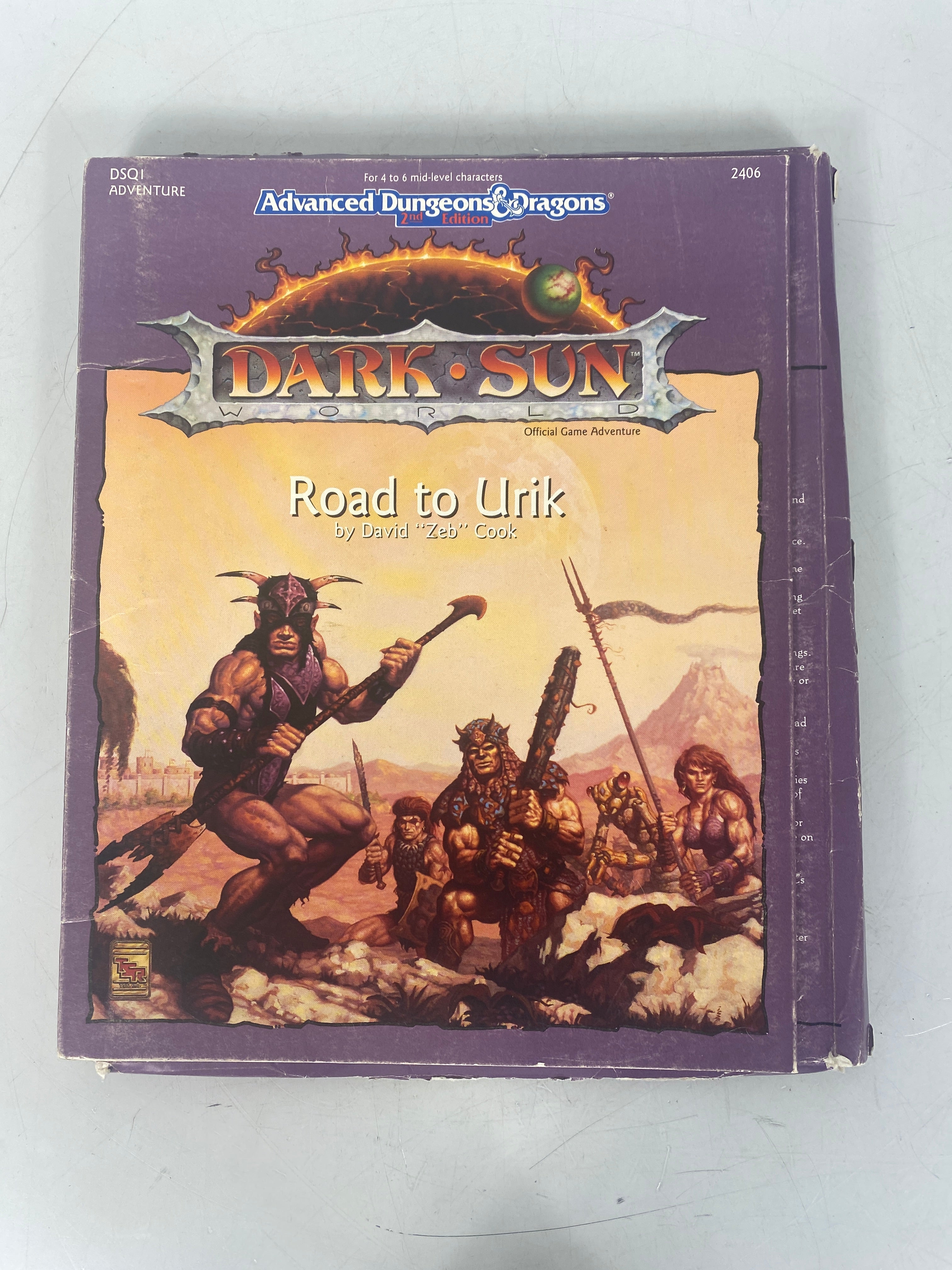 Advanced Dungeons & Dragons Dark Sun Road to Urik Adventure Module 1992