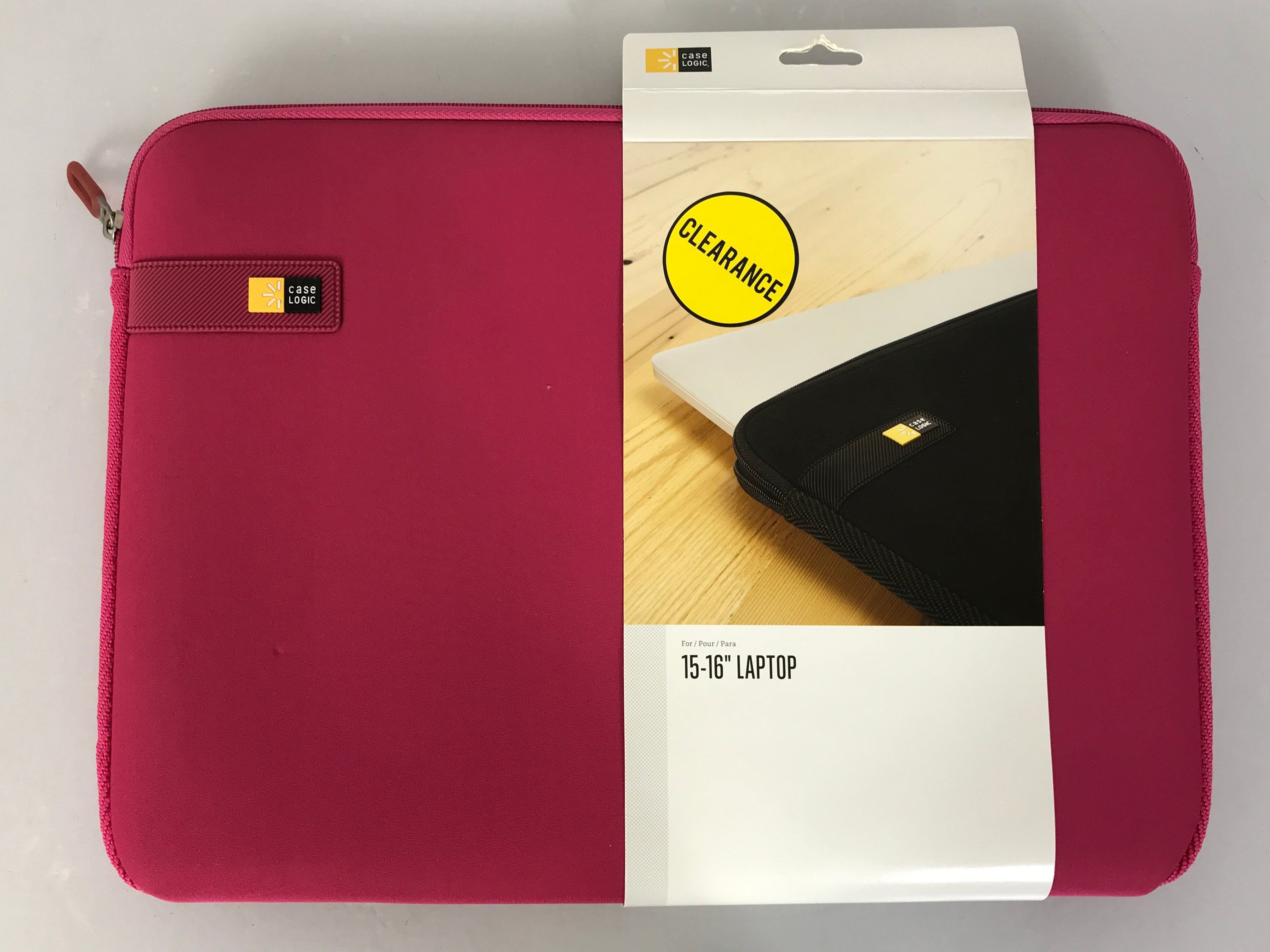 Case Logic Pink 15"-16" Laptop Nylon Sleeve