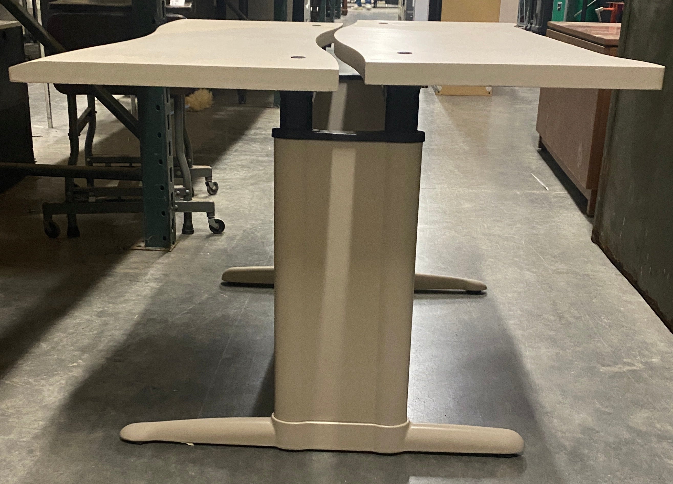 Beige Split-Top Table