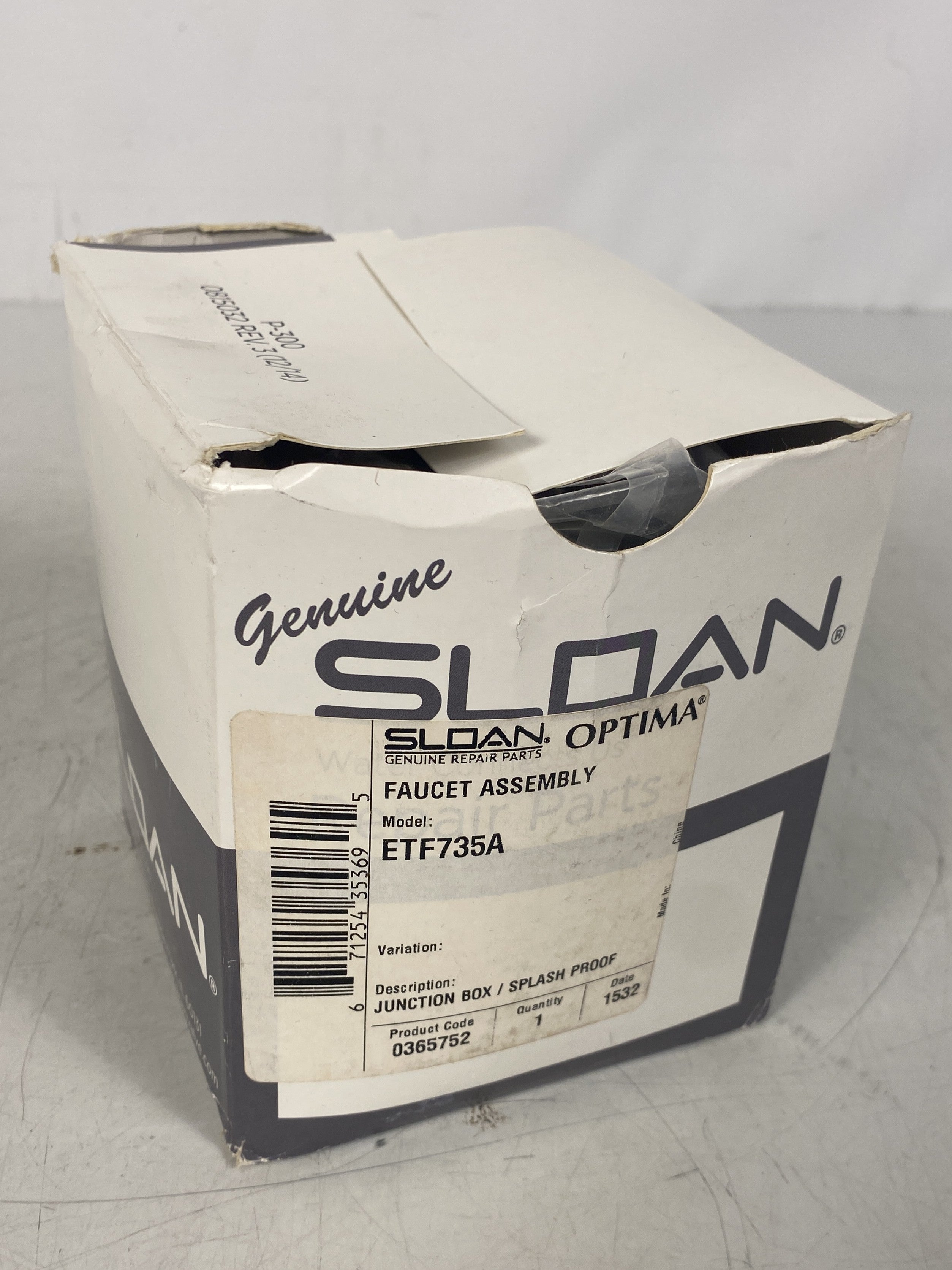 Sloan Optima Sensor Operated Faucet Control